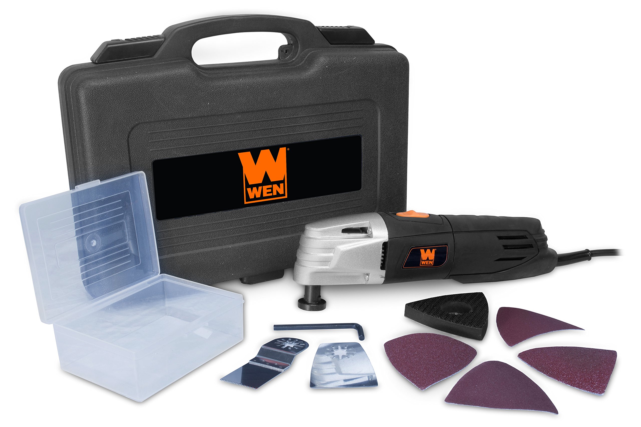 WEN 2312 Variable Speed Oscillating Multi-Tool with 6 Accessories - Perfect for Sanding, Cutting, Grinding & Scraping DIY Projects