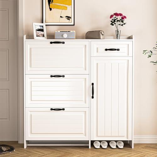 White W/Cabinet