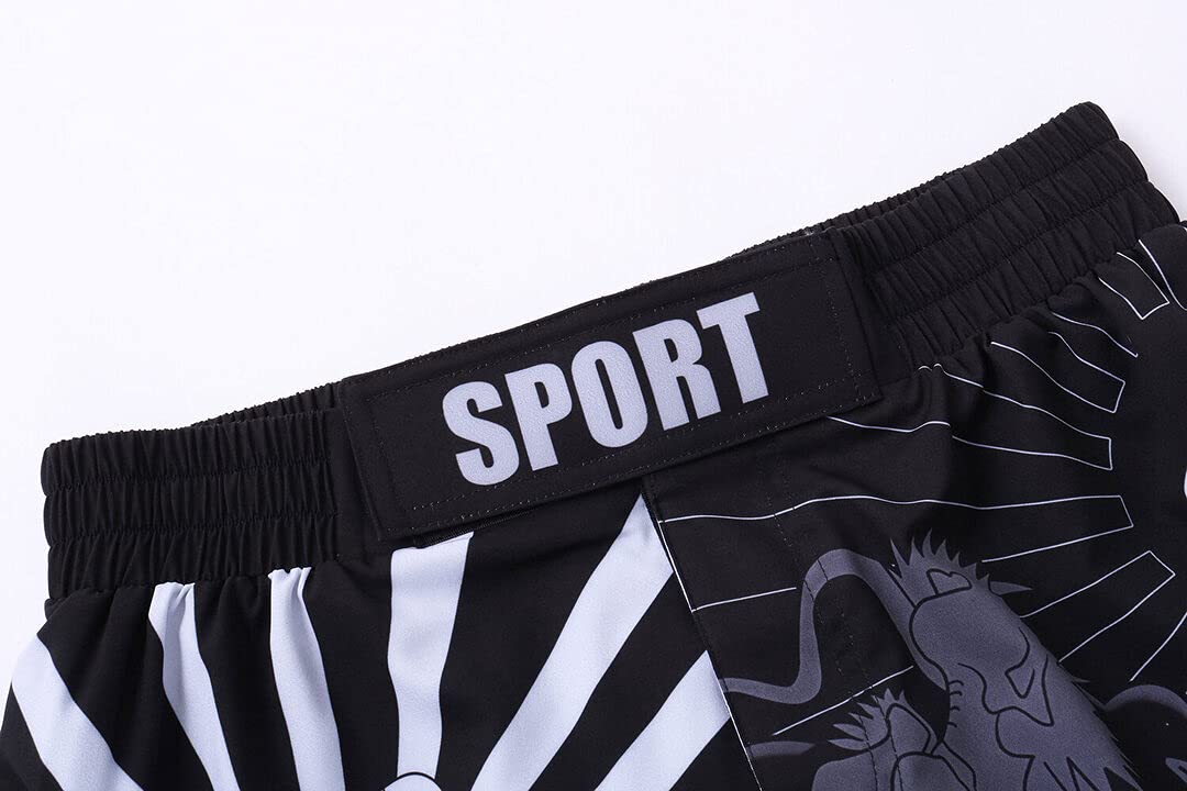 MMA Fight Shorts for Men - Breathable Sports Training Shorts & Boxing Pants | Ideal for MMA, Boxing, Gym Workouts & Martial Arts Training