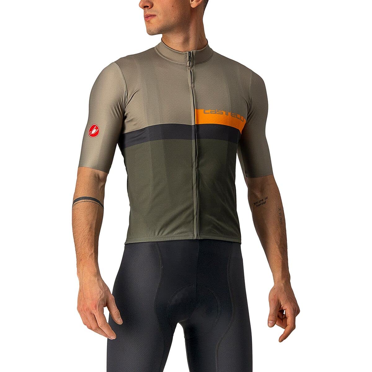CASTELLI Men's A Blocco Jersey Sweatshirt - Cycling & Training Top for Road Bikers - Perfect for Cold Weather Rides & Gym Workouts