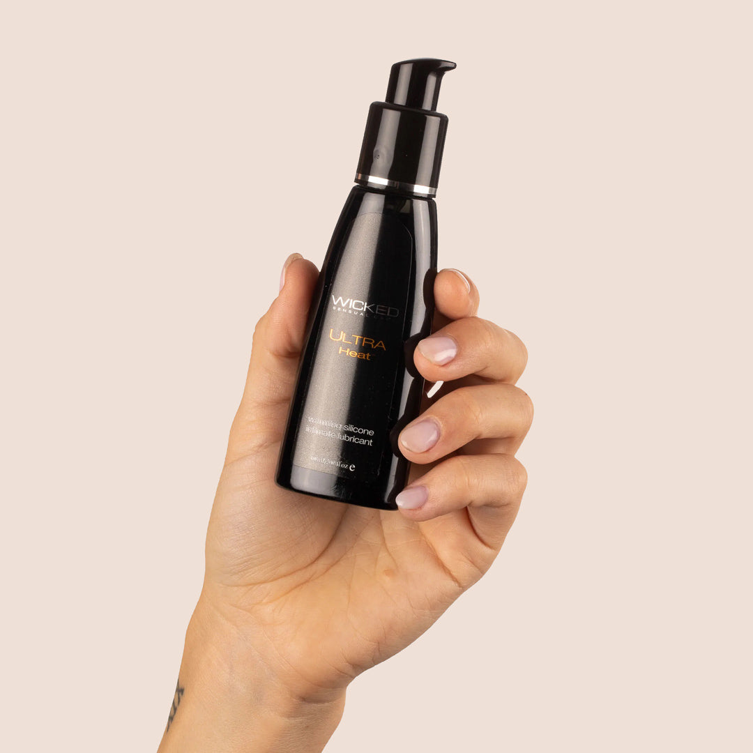 Wicked Ultra Heat Warming Silicone Based Lubricant - Long-Lasting Personal Lubricant for Enhanced Intimacy & Sensation - Perfect for Couples & Sensual Massage