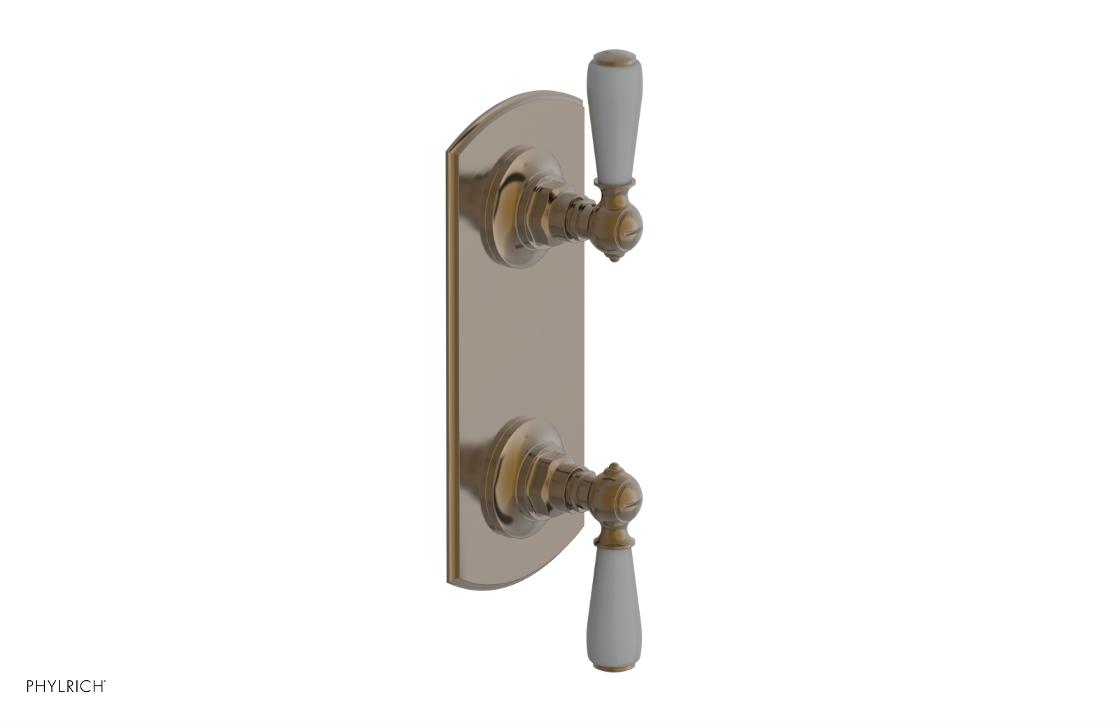 Jamestown Thermostatic Shower Valve with Volume Control & Diverter - Grey Accented Bathroom Fixture for Modern Home Renovation