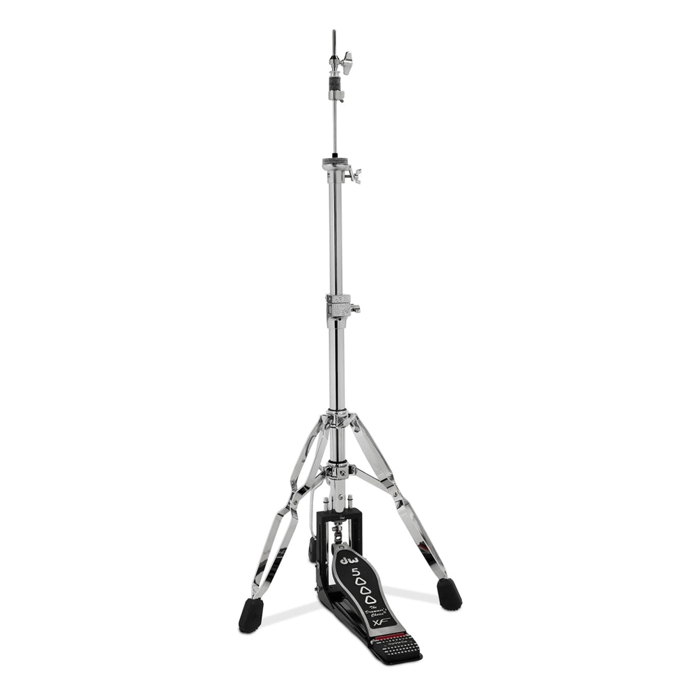 DW DWCP5500TDXF Delta II Series Heavy Duty Hi-Hat Stand with Extended Footboard - 2-Leg Drum Hardware for Professional Drummers | Perfect for Live Performances & Studio Recording