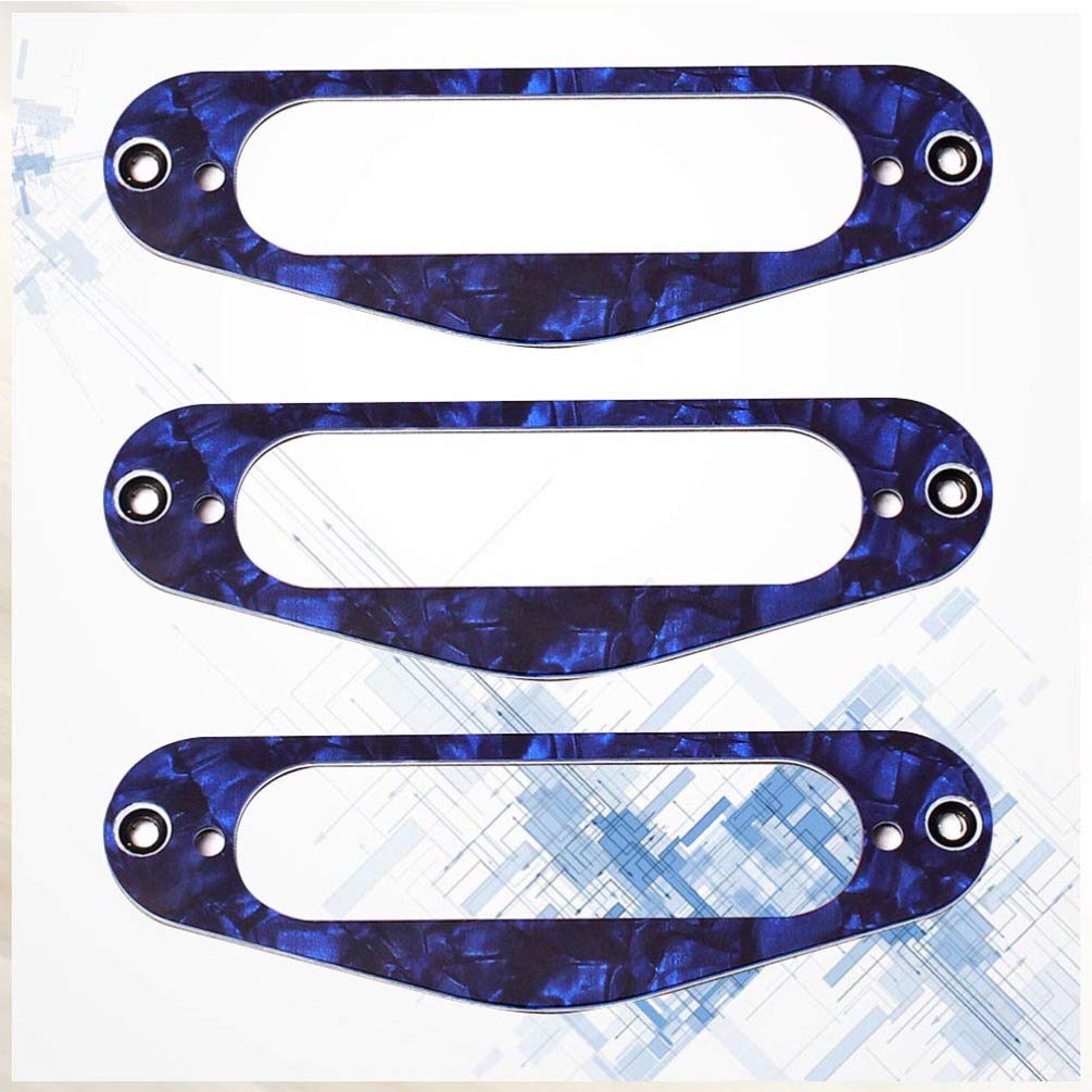 EXCEART 3-Piece Single Coil Guitar Pickup Frame Set - Replacement Plate Ring for Electric Guitars - Perfect for DIY Guitar Upgrades, Repairs, and Custom Modifications