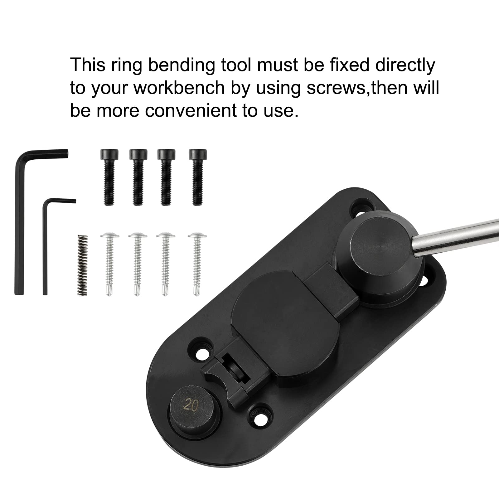 DWIKE Ring Bender Tool with Nylon Dies - Professional Jewelry Making Kit for Metal Wire Rings, DIY Crafting & Jewelry Repair (Perfect for Jewelers, Hobbyists & Handmade Ring Design)