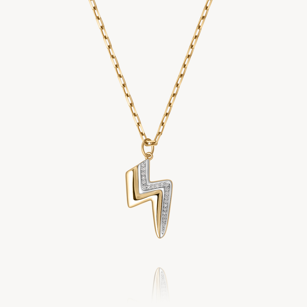 Lightning Bolt Charm Pendant Necklace - Sterling Silver or Gold Plated - Perfect for Gifts, Jewelry Making & Everyday Wear