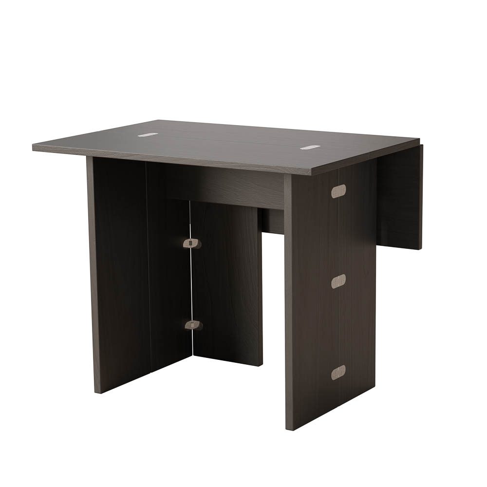PRE ORDER - DESIGN HOUSE STOCKHOLM Flip Table in Black - 3 Size Options - Perfect for Small Spaces, Home Office & Outdoor Use