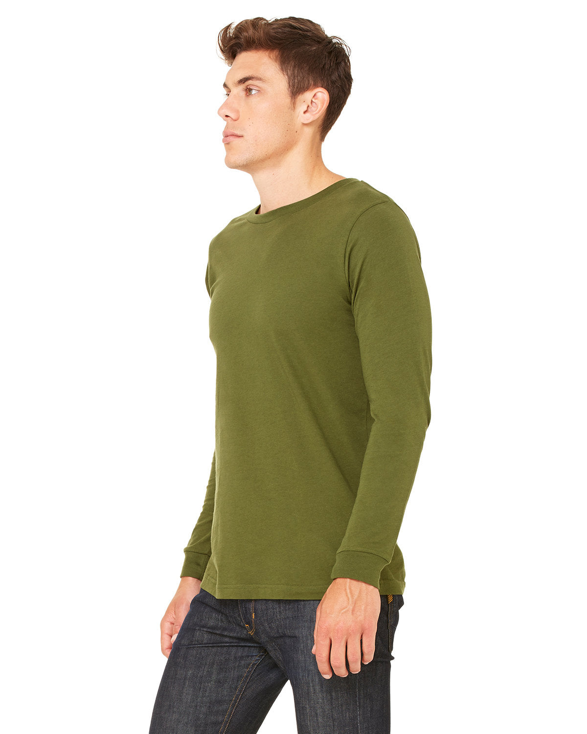 Bella + Canvas 3501 Unisex Jersey Long Sleeve T-Shirt - Soft Cotton Crewneck Tee for Men & Women - Perfect for Casual Wear, Layering & Everyday Comfort