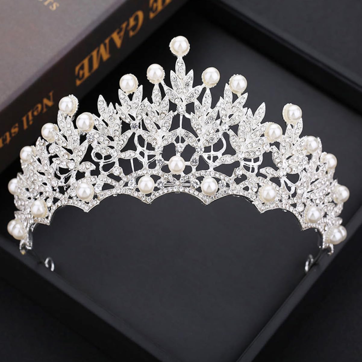 POPETPOP Wedding Tiara for Bride - Crystal Rhinestone Bridal Headpiece, Princess Hair Accessories for Weddings, Parties & Birthdays - Perfect for Fairy-Themed Events & Special Occasions