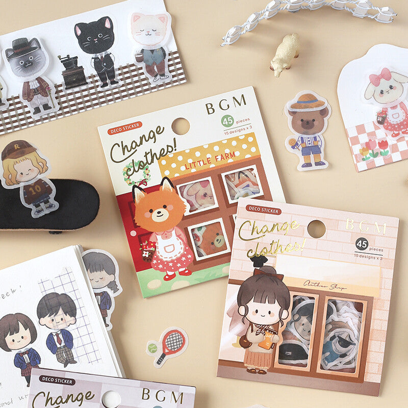 Adorable Animal Flake Stickers for Kids - DIY Dress-Up Fun - Perfect for Scrapbooking, School Projects & Party Favors