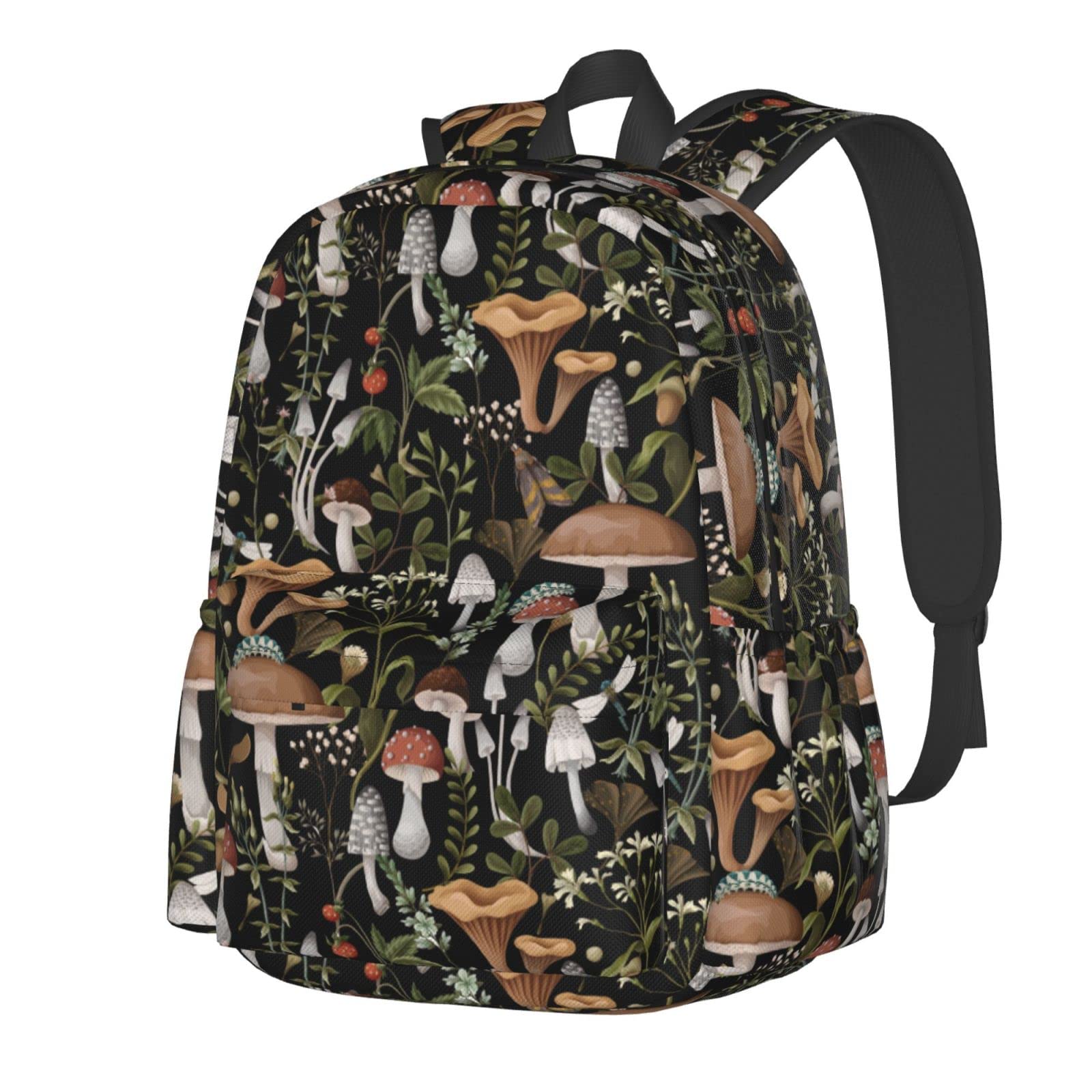 Lightweight Mushroom Backpack - Waterproof Laptop Book Bag for Men & Women, Perfect for Travel, School & Daily Use