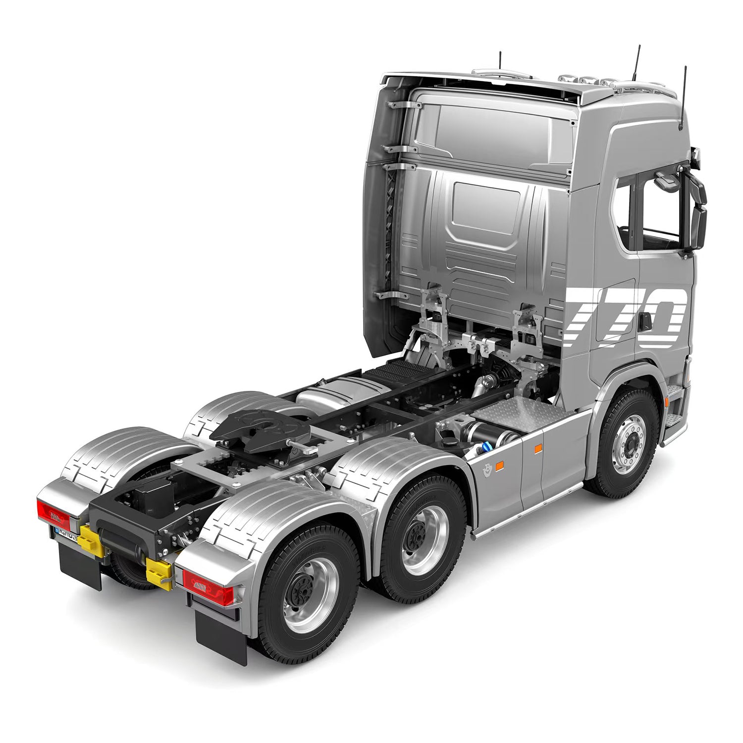 Kabolite 5802 1/14 Scale RC Tractor Truck 770S 6X6 RTR Model - Remote Control Battery Powered Simulation Vehicle for Off-Road Adventure & Construction Play