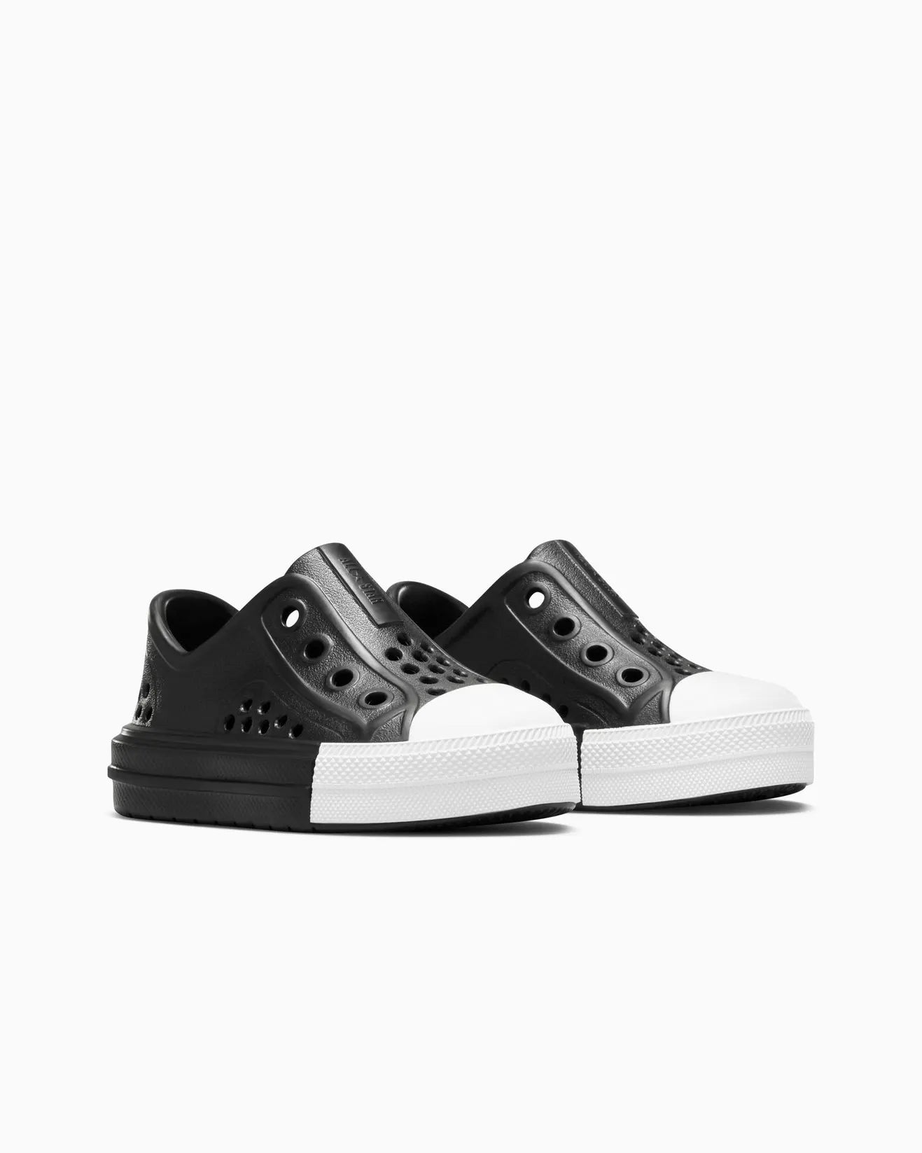 Converse Kids All Star Play Lite CX Easy On Black/White Clogs - Comfortable Slip-On Sneakers for Boys & Girls - Perfect for School, Play & Everyday Wear