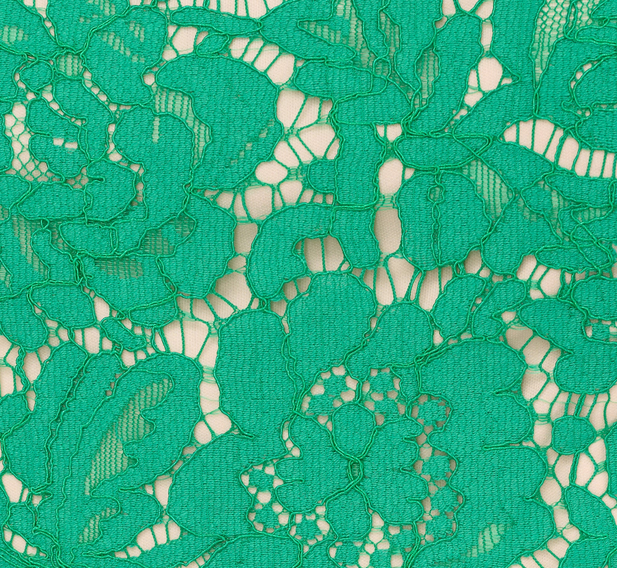 Botanic Green Sleeveless Lace Fit & Flare Dress with Sheer Details - Perfect for Summer Weddings, Garden Parties & Cocktail Events