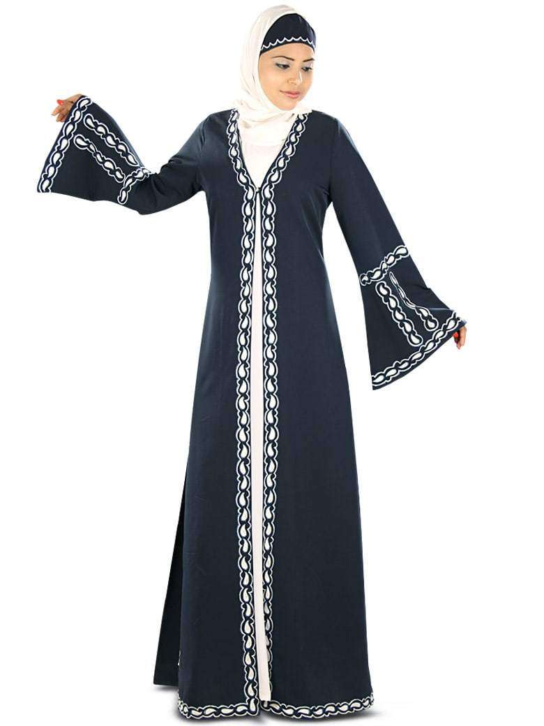 Hakimah Elegant Muslim Abaya Dress for Women - Modest Islamic Prayer Gown - Perfect for Mosque, Eid, and Special Occasions