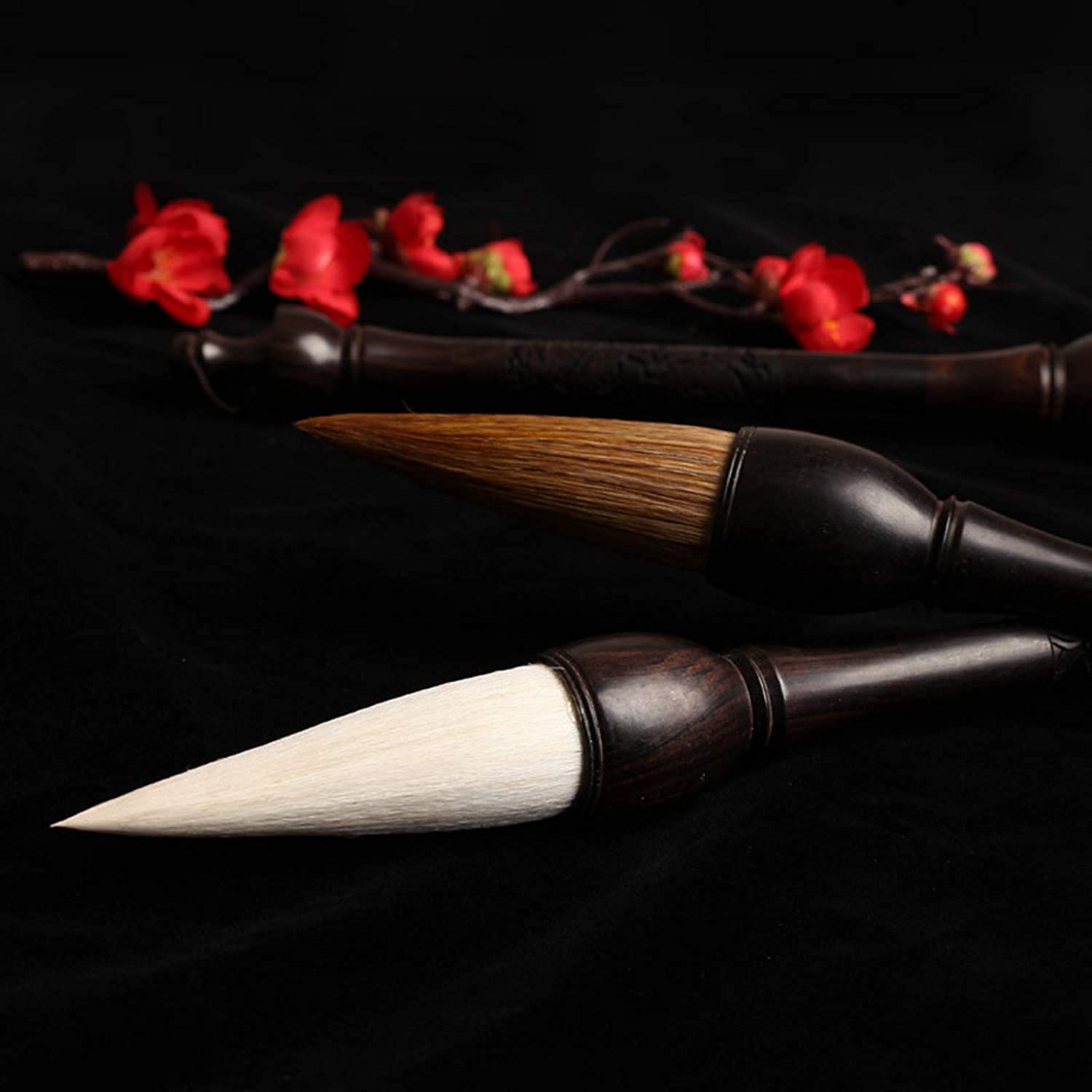 Premium Chinese Calligraphy Brush - Sandalwood Handle for Writing & Sumi Painting | Art & Meditation