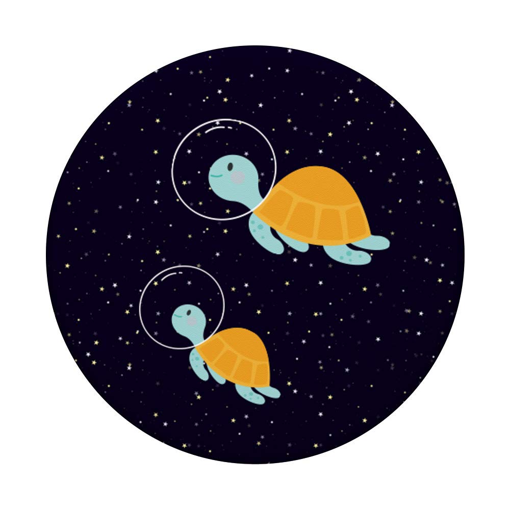 Adorable Sea Turtle Astronaut Mom & Baby PopSockets Phone Grip & Stand - Space-Themed Phone Accessory for iPhone, Samsung & Tablets - Perfect for Space Lovers & Ocean Conservation Supporters