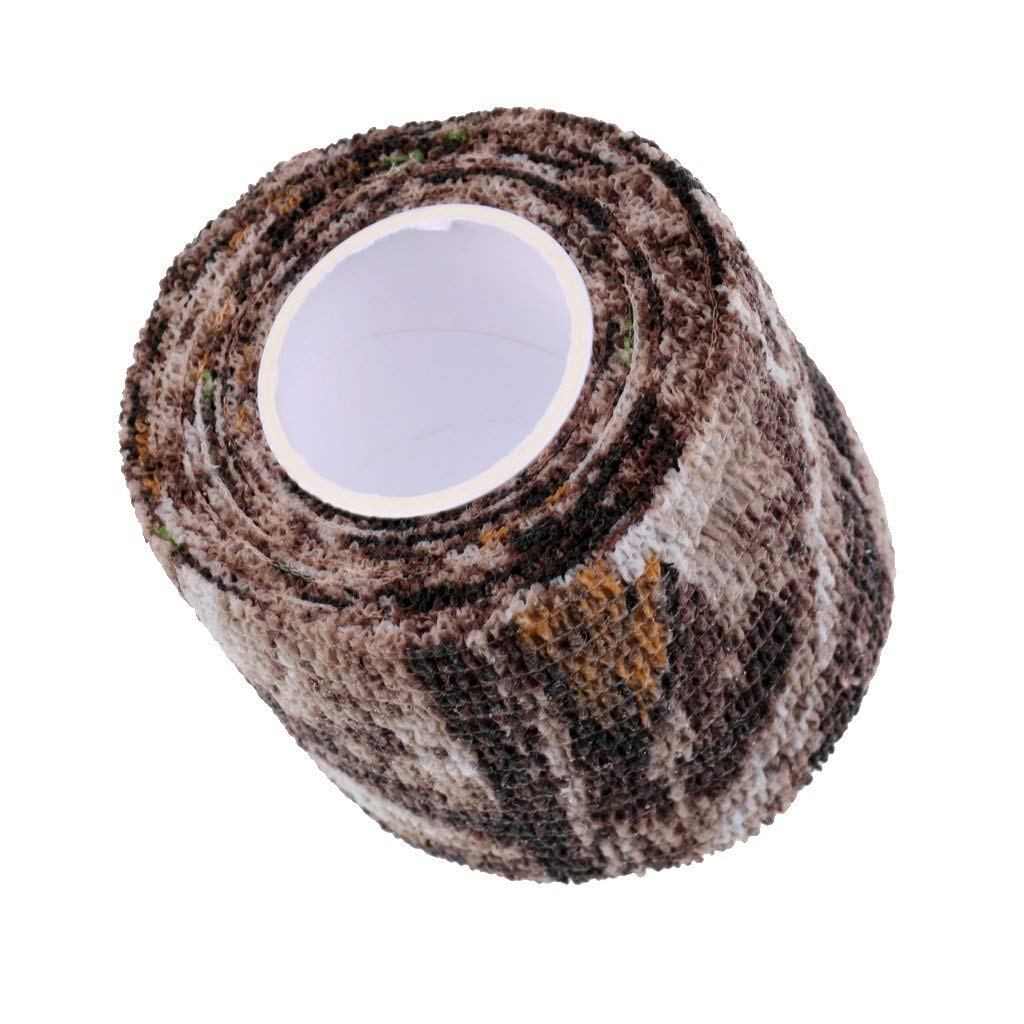 5-Pack Camouflage Tape for Hunting & Paintball - 5cm x 2.2m Stealth Wrap - Outdoor Gear for Tree Stands, Guns, Bows & Equipment - Waterproof Camo Tape for Tactical Use & Wildlife Photography