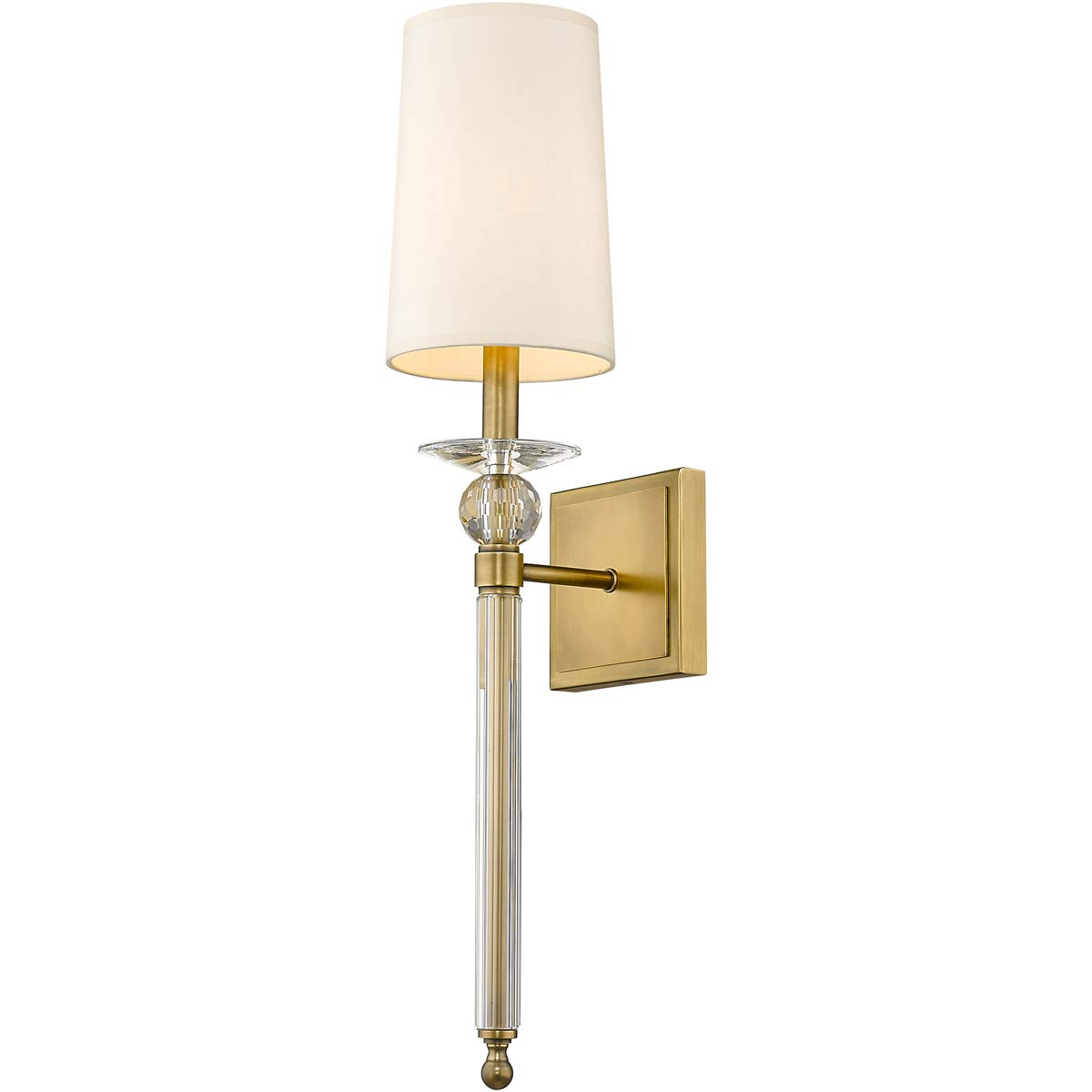 Z-Lite 804-1S-RB Single Light Wall Sconce Fixture - Rustic Bronze Finish for Bedroom, Hallway & Living Room Lighting