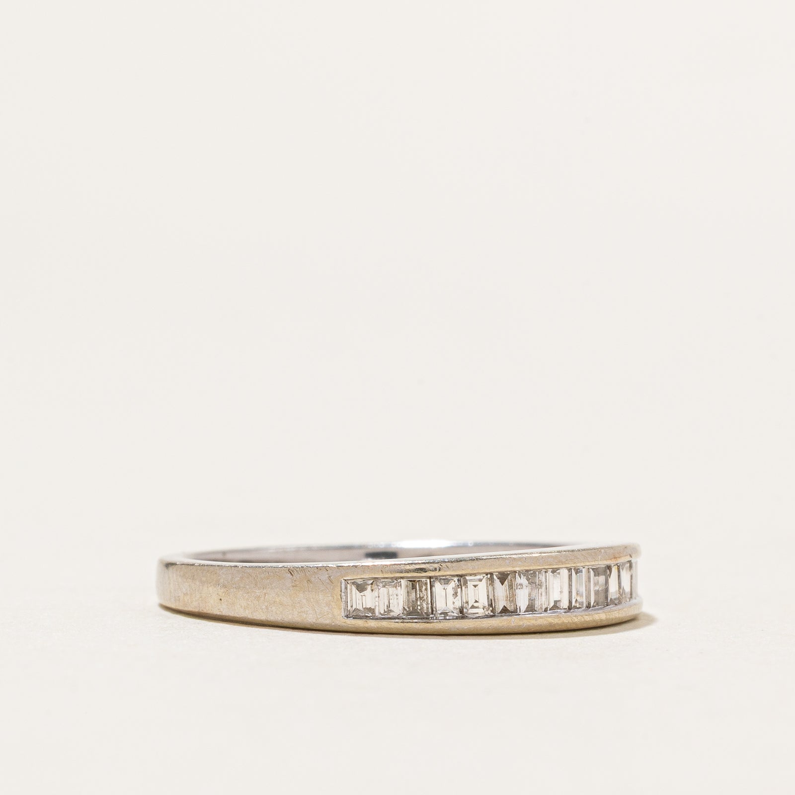 0.24ctw Channel Set Diamond Wedding Band Ring - Size 6.75 | Elegant Stackable Ring for Bridal Jewelry, Anniversary Gift & Everyday Wear