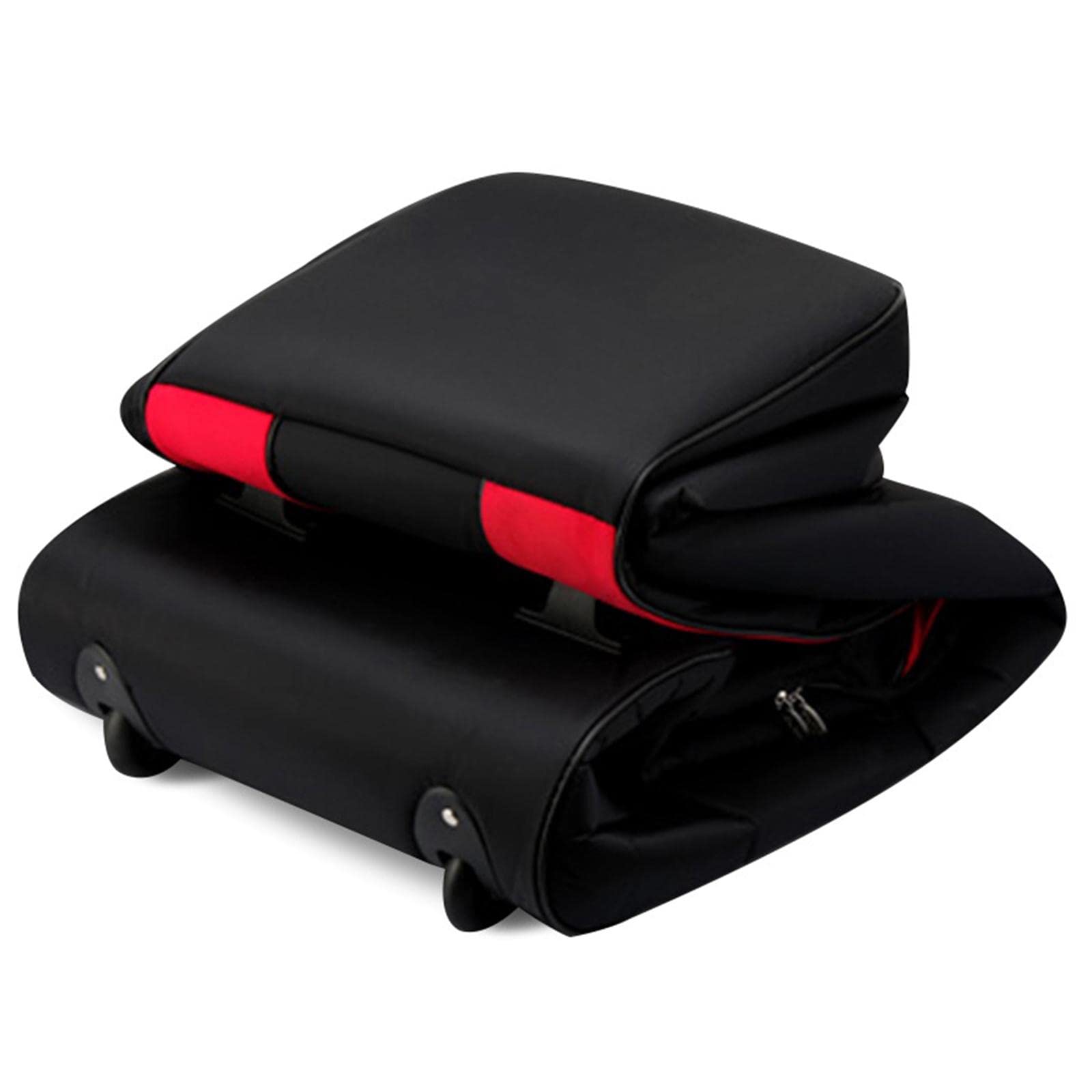 Premium Golf Travel Bag with Wheels - Durable Luggage Case & Aviation Approved Pouch for Golf Clubs - Ideal for Air Travel & Golf Trips (Red)