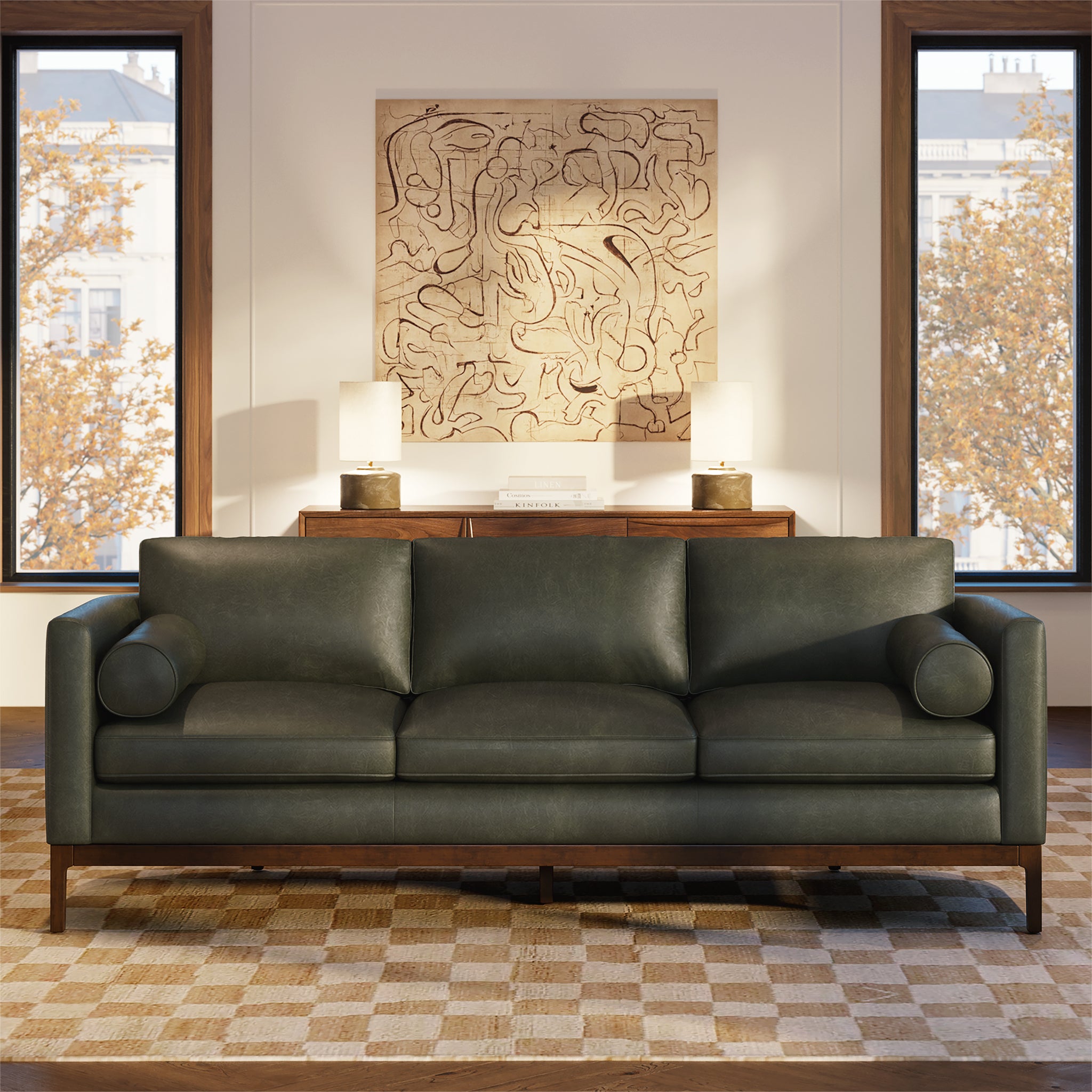 Toscano 89 Sofa - Modern Comfortable Living Room Furniture for Small Spaces | Perfect for Apartments, Condos & Cozy Homes