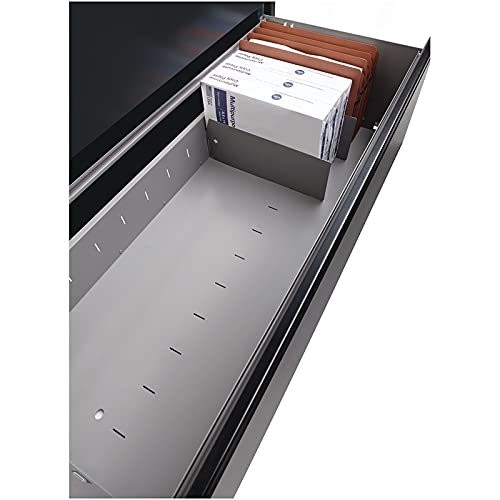 Hirsh Black File Cabinet Dividers - Set of 10 for Office Organization | Perfect for Hanging Folders, Document Storage & File Management