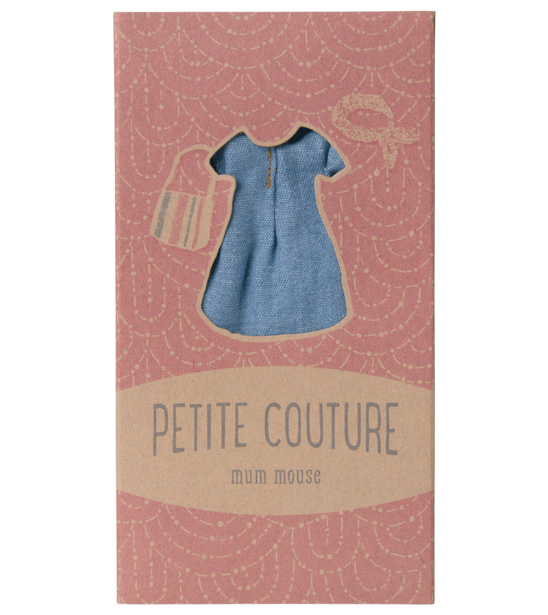 Stylish Maileg Denim Dress, Bag & Headband Set for Girls - Perfect for School, Parties & Photo Shoots