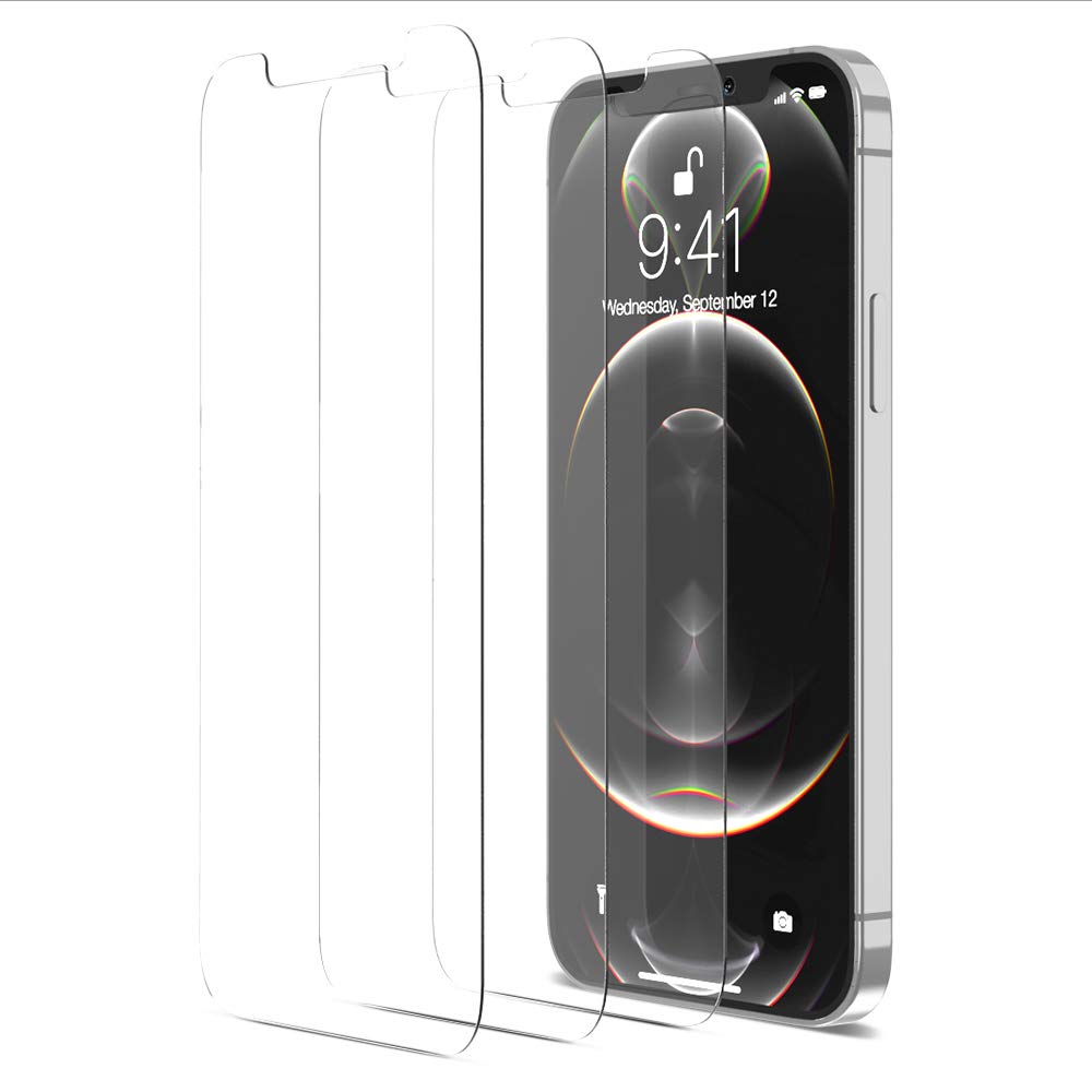 Premium Tempered Glass Screen Protector for iPhone 12 Pro Max (6.7 Inch, 2020 Model) - 3 Pack Anti-Scratch Case-Friendly Screen Film - Perfect for Work, Travel & Everyday Protection
