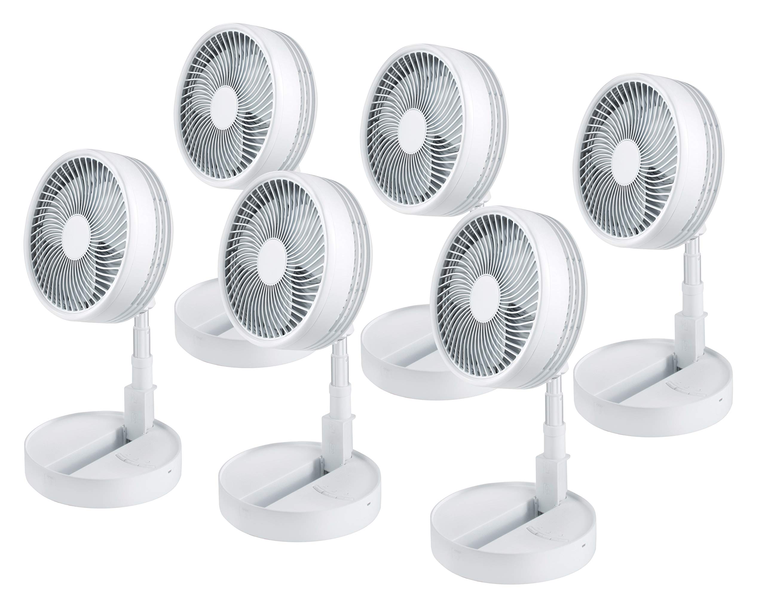 Bell+Howell MY FOLDAWAY FAN - Rechargeable Portable Fan with 3 Speed Settings, Extendable to 4 Feet, Ultra Lightweight & Compact Design - Perfect for Home, Office, Camping & Outdoor Activities