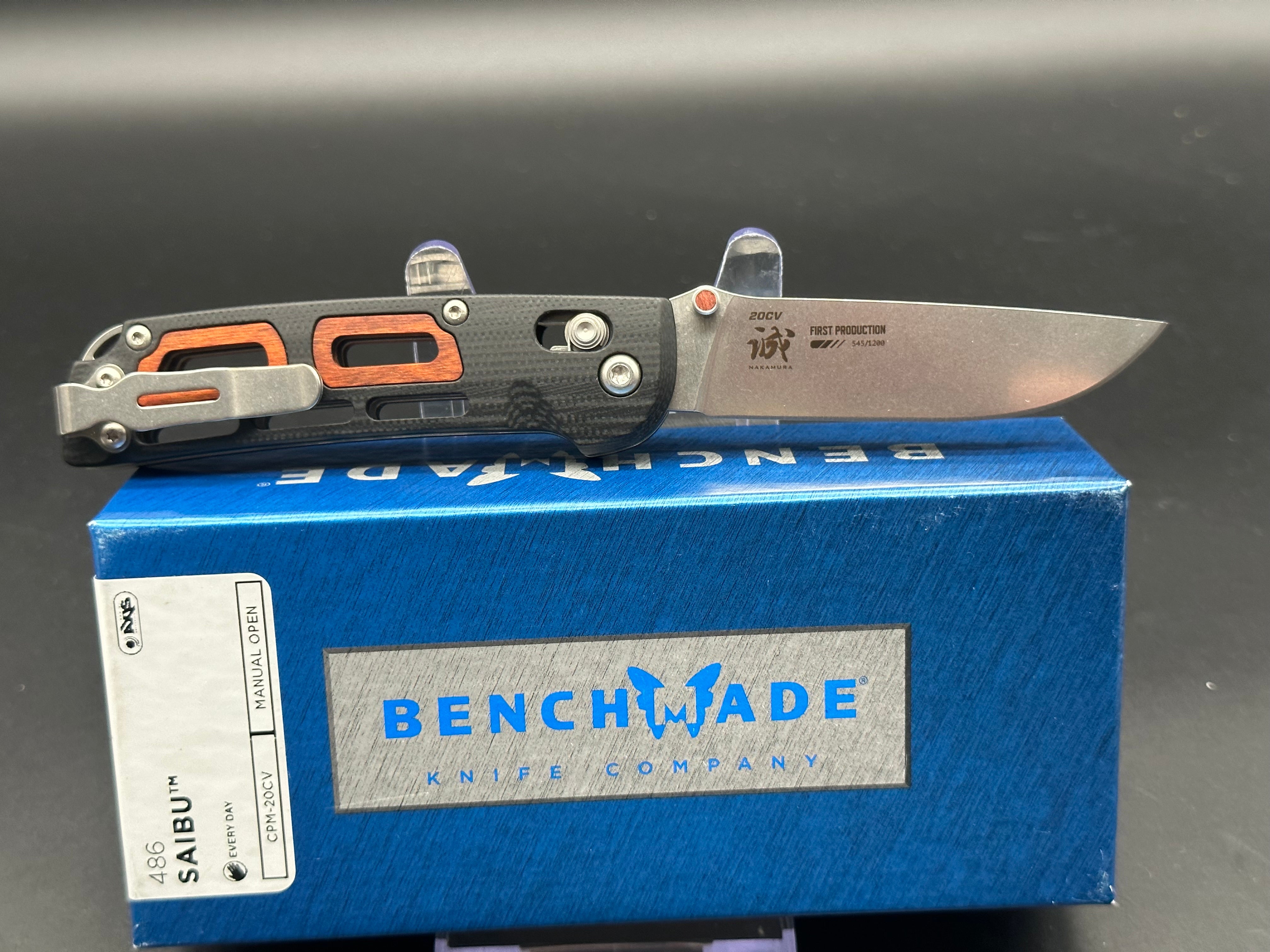 Benchmade Saibu Folding Knife - Premium EDC Pocket Knife for Outdoor, Camping & Everyday Carry | High-Quality Stainless Steel Blade with Ergonomic Grip