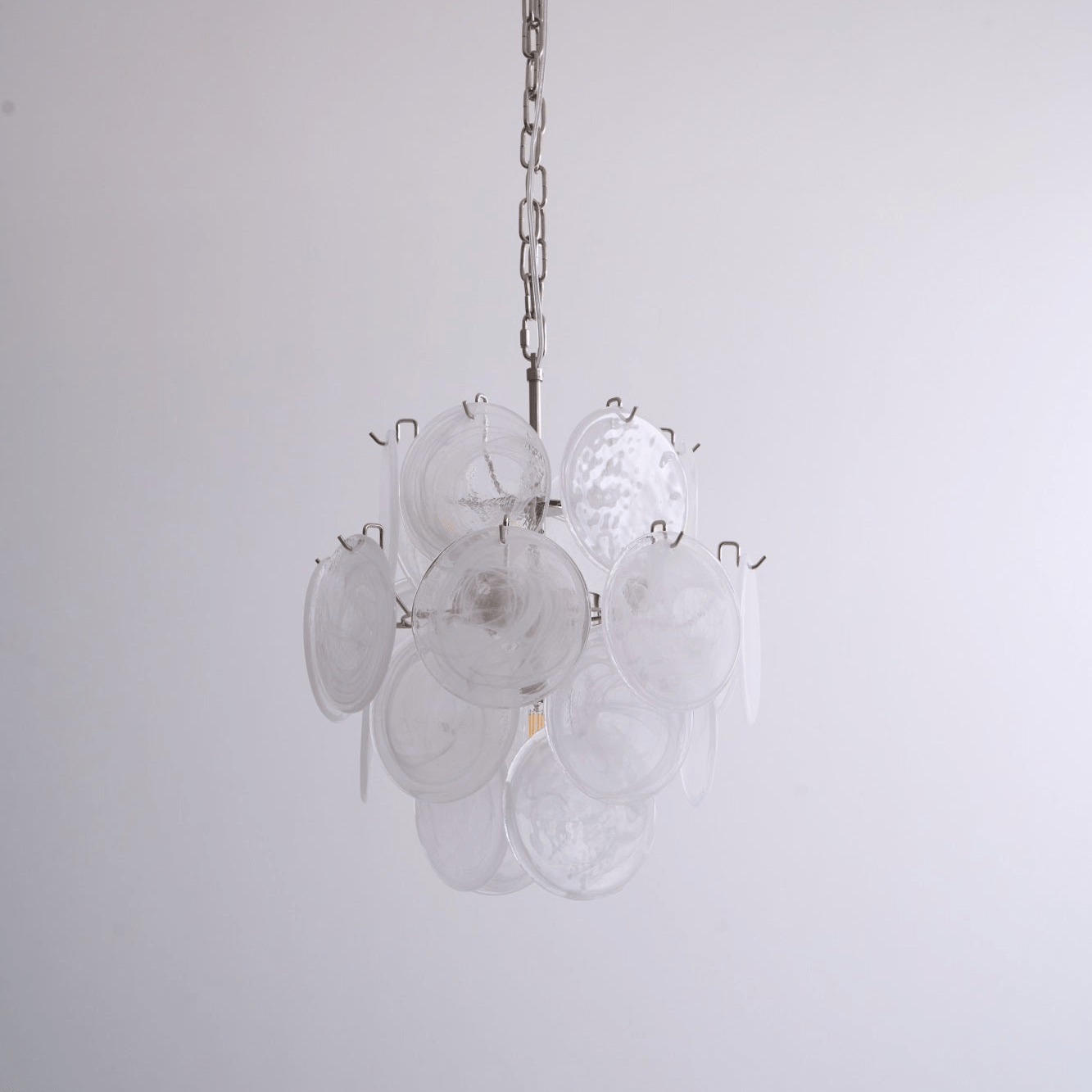 White Glass & Nickel