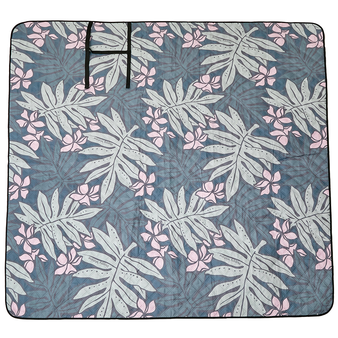 Premium Waterproof Sandproof Beach Mat - Dark Grey for Picnics, Camping, and Outdoor Relaxation