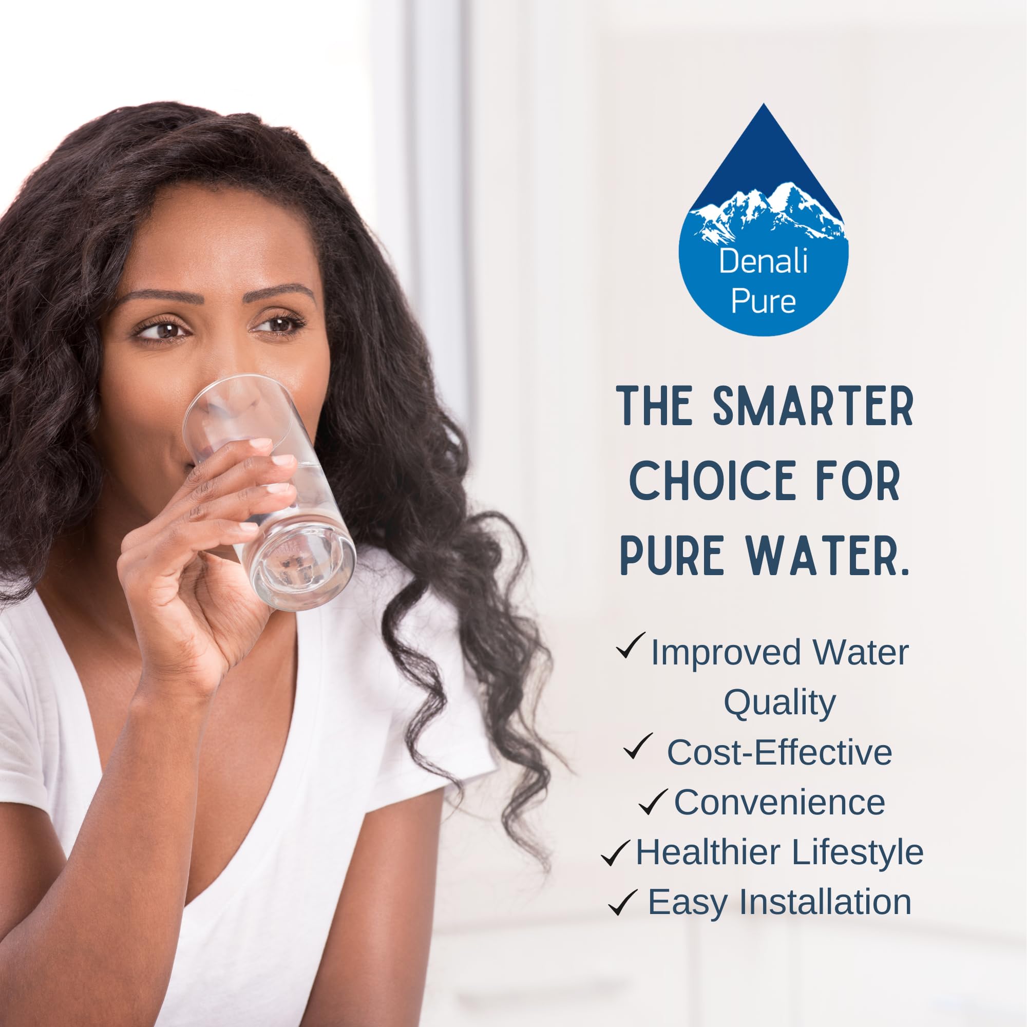 GE Refrigerator Water Filter Replacement PFCS1PJXASS - Compatible with GSWF Fridge Filter Cartridge | Clean Drinking Water for Home & Office Use
