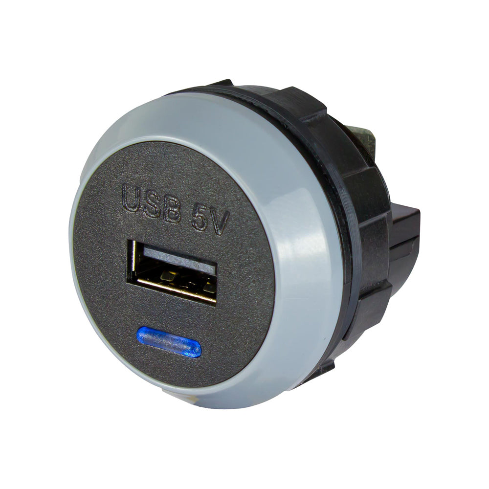 Alfatronix 2.1A Single USB Power Outlet Adapter - Fast Charging for iPhone, Android, Tablets - Perfect for Cars, Offices, Travel Charging Needs