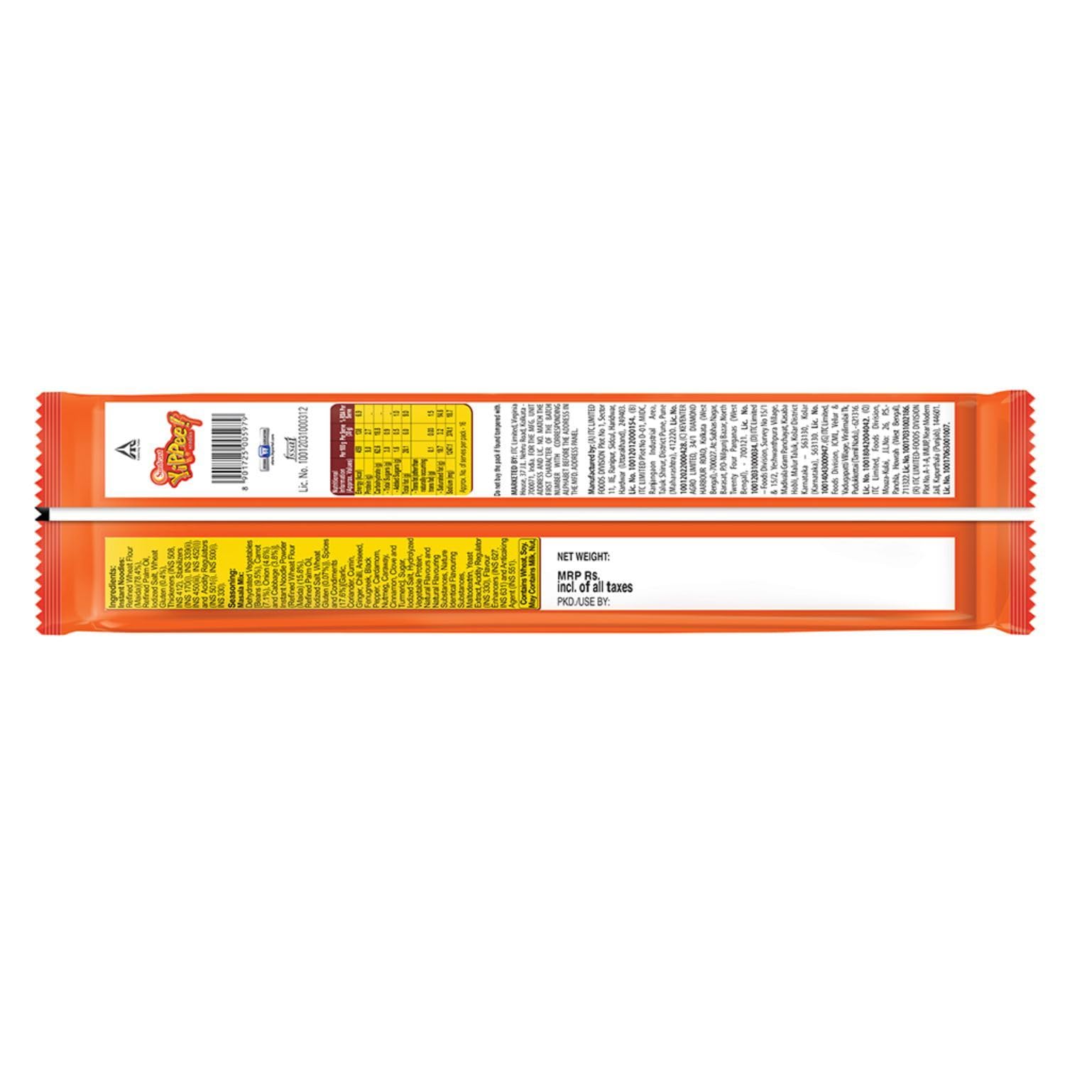 Sunfeast YiPPee! Magic Masala Instant Noodles - 8 Pack (480g/560g) | Non-Sticky, Long Noodles with Real Vegetables | Perfect for Quick Meals, Office Lunches & Late-Night Snacks