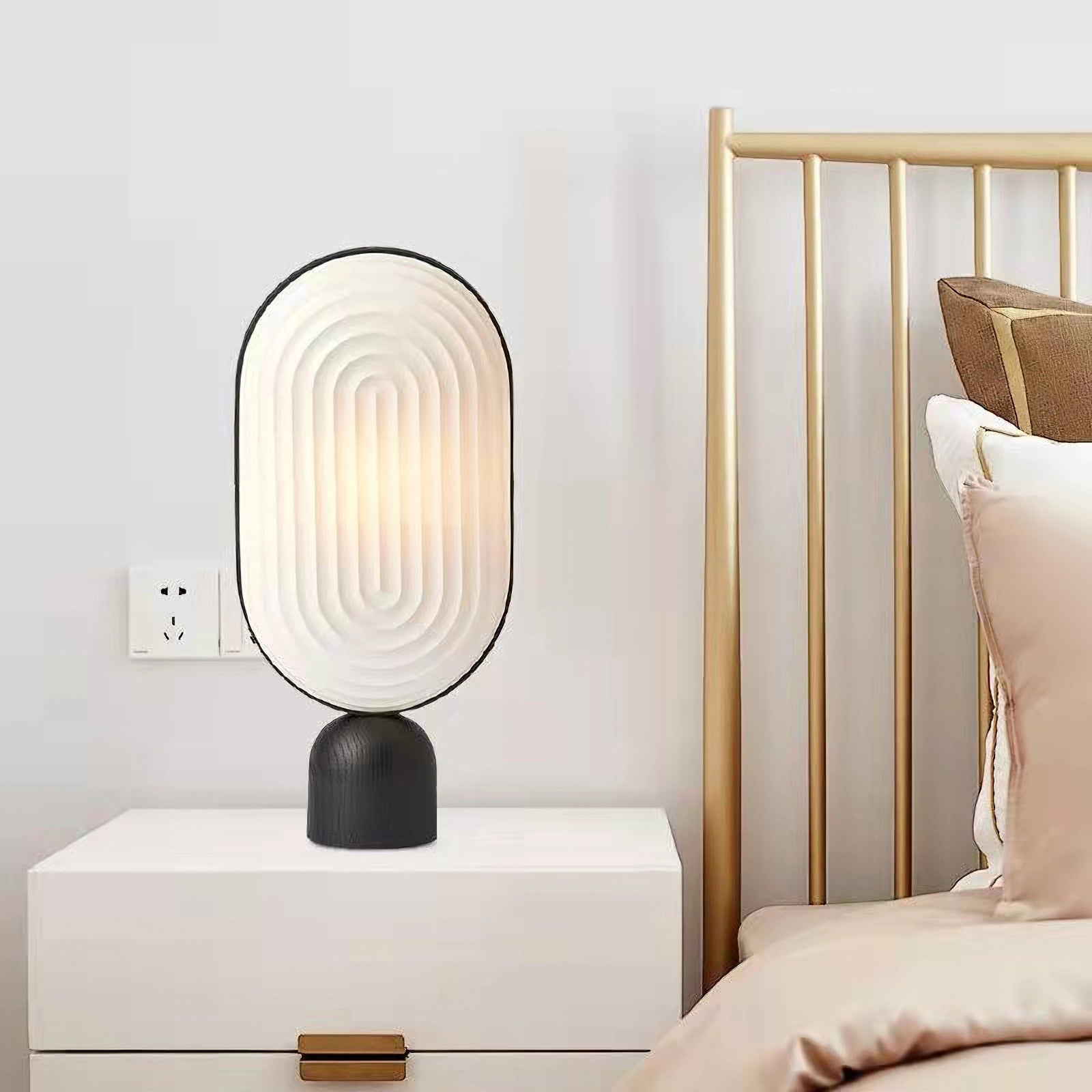 Modern Arc Table Lamp - Adjustable LED Desk Light for Home Office, Reading & Study - Sleek Design with Dimmable Brightness for Bedroom, Living Room & Workspace