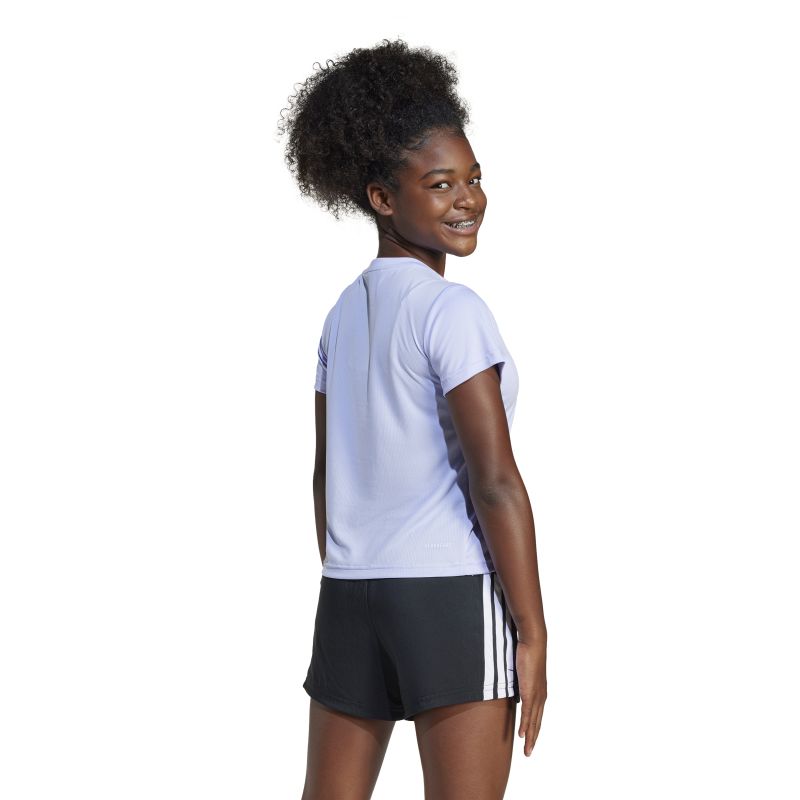 Adidas Girls Train Essentials Logo Tee - Comfortable Cotton T-Shirt for Kids' Sports & Casual Wear - Perfect for School, Gym & Everyday Activities