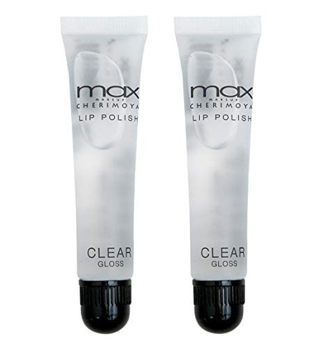 Cherimoya MAX Makeup Clear Lip Gloss Set (2 Pack) - Hydrating Shine for Day & Night Wear, Perfect for Parties, Dates & Everyday Use