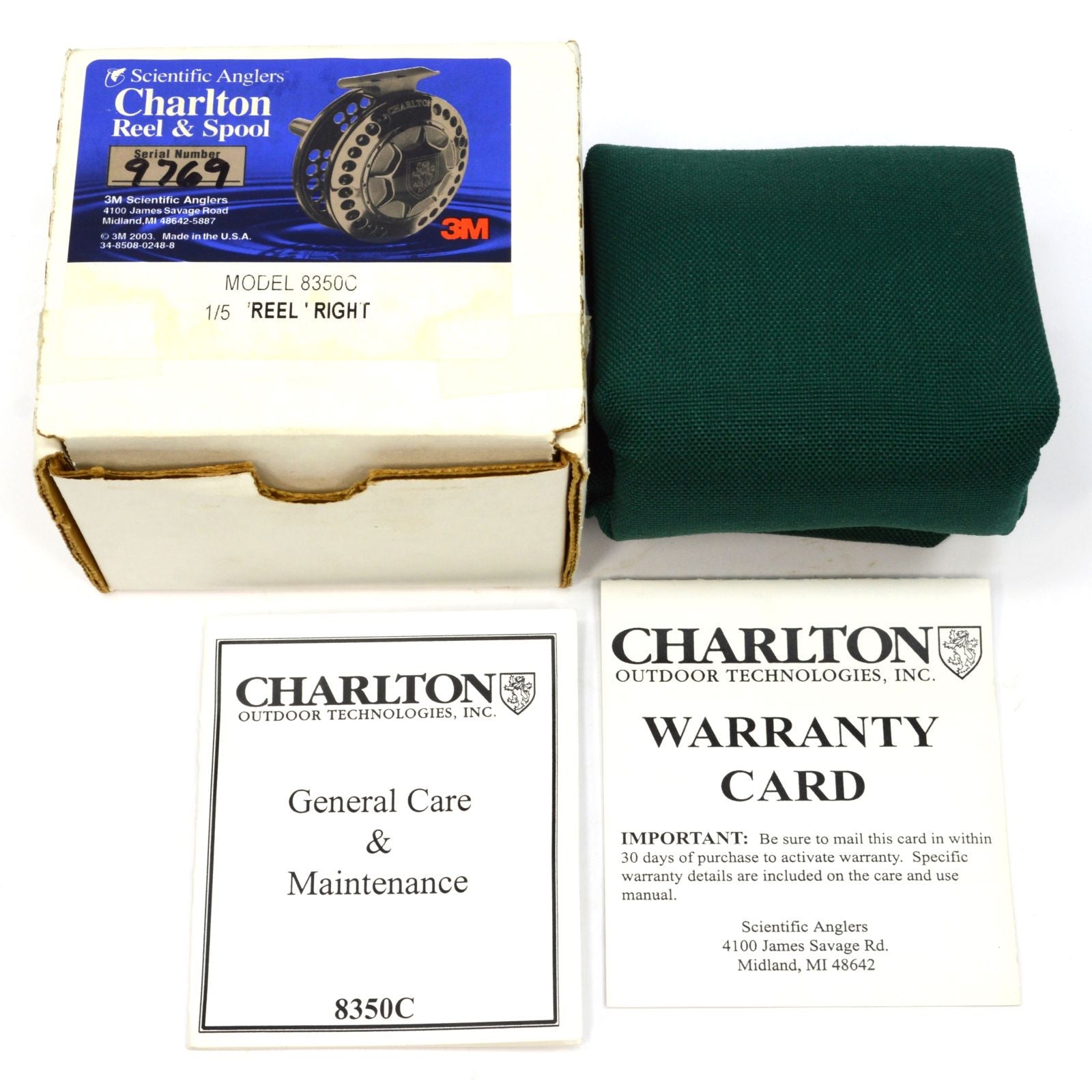 Brand New CHARLTON REEL & SPOOL Model 8350C 1/5 Right Hand Fishing Reel - Complete Mint Condition in Original Box | Perfect for Freshwater & Saltwater Angling, Bass Fishing, and Outdoor Adventures