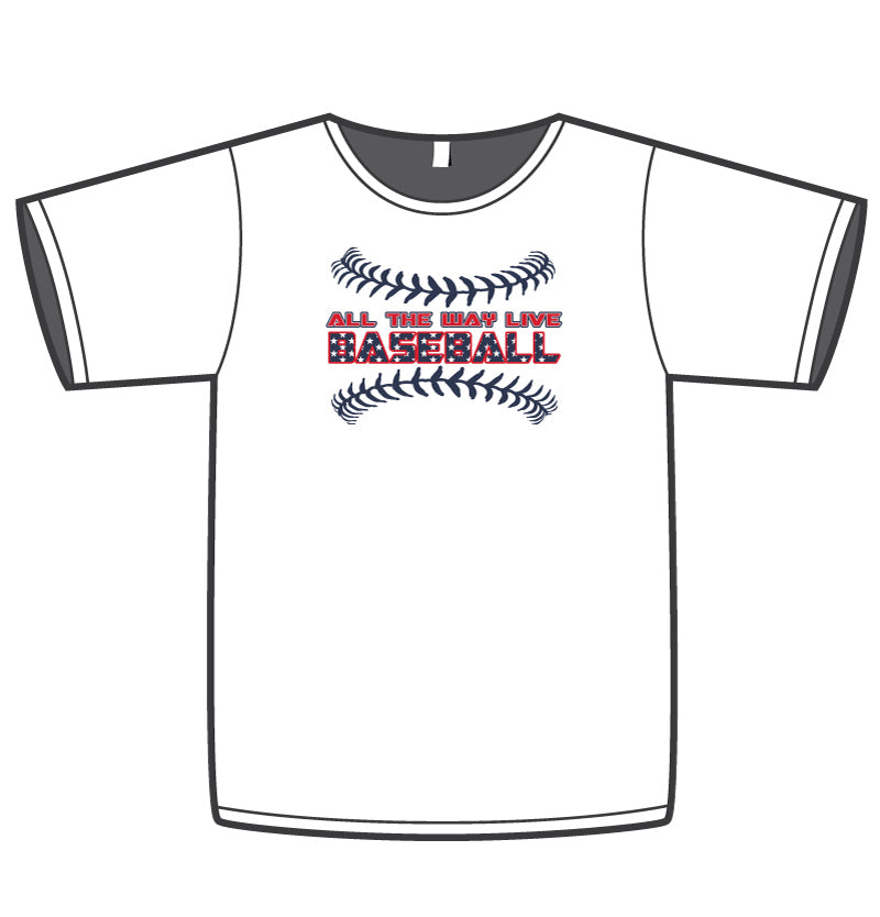 ATWL Baseball USA Men's White Sublimated Dye Jersey - Perfect for Games, Practice & Fan Apparel