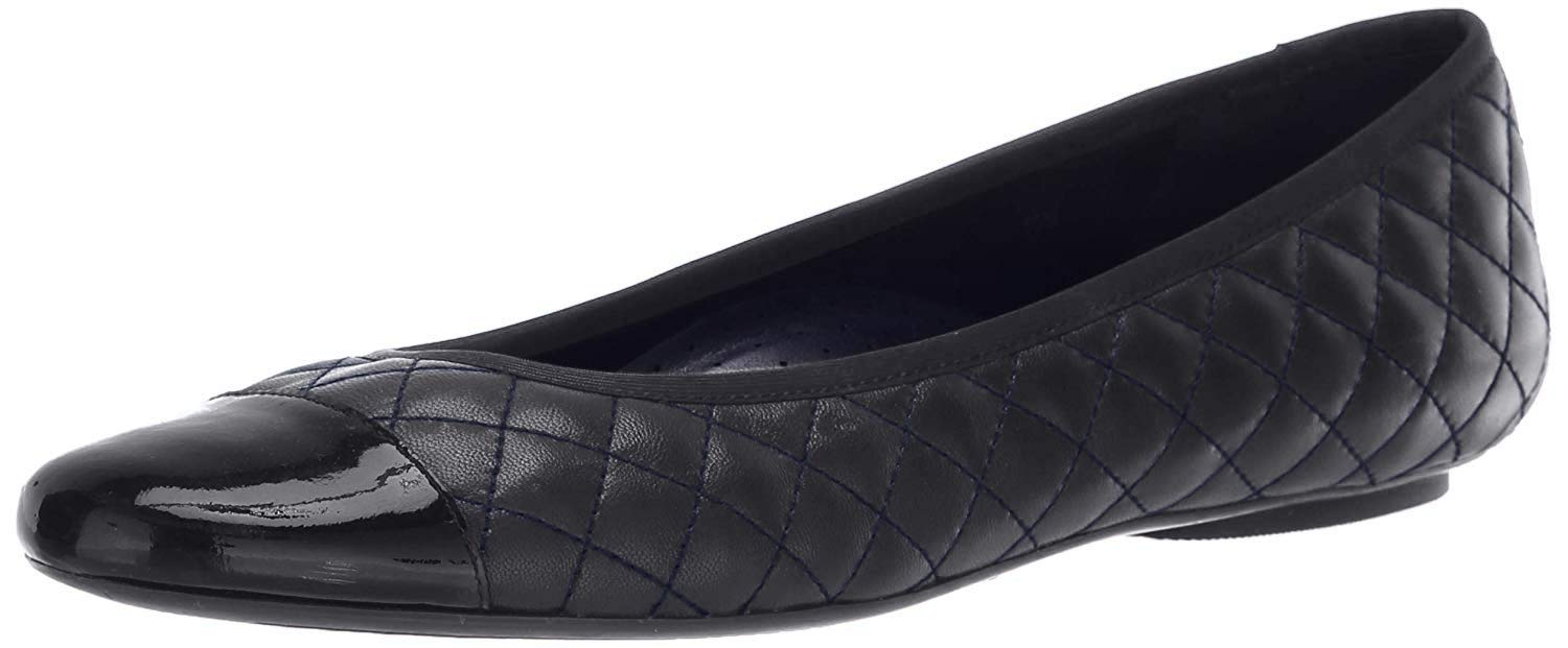 VANELi Women's Serene Quilted Slip-On Ballet Flats - Comfortable Casual Shoes for Women - Beige - Perfect for Work, Travel & Everyday Wear