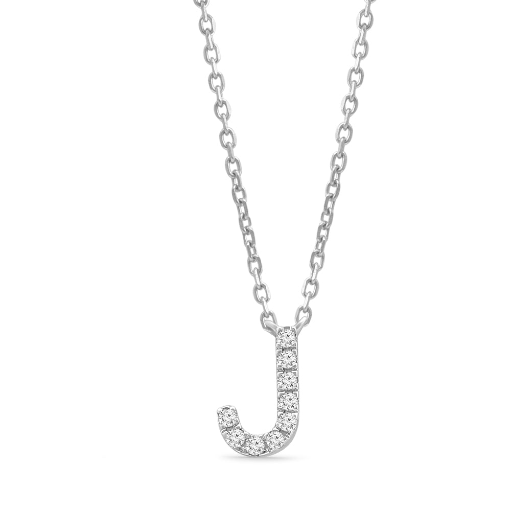 14K Yellow Gold Diamond Initial Charm Necklace - Personalized Classic Jewelry for Women | Perfect Gift for Birthday, Anniversary & Valentine's Day