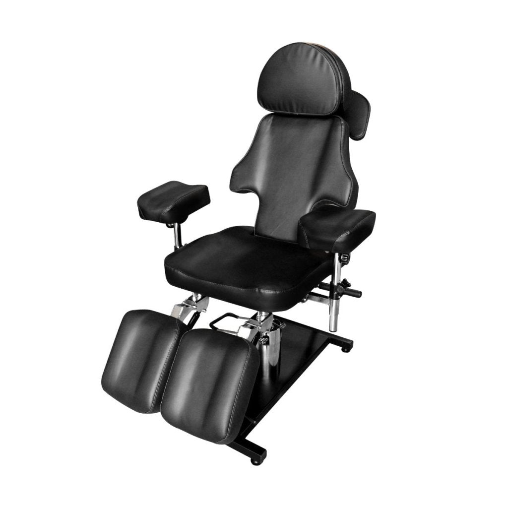 Premium Adjustable Hydraulic Tattoo Chair - Professional Tattoo Artist Stool with Ergonomic Design & Smooth Height Adjustment - Perfect for Tattoo Studios, Body Art Shops & Permanent Makeup Clinics