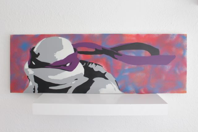 Lucas Raynaud Ninja Turtles Painted Canvas Wall Art - Teenage Mutant Ninja Turtles TMNT Themed Home Decor for Living Room, Bedroom & Office