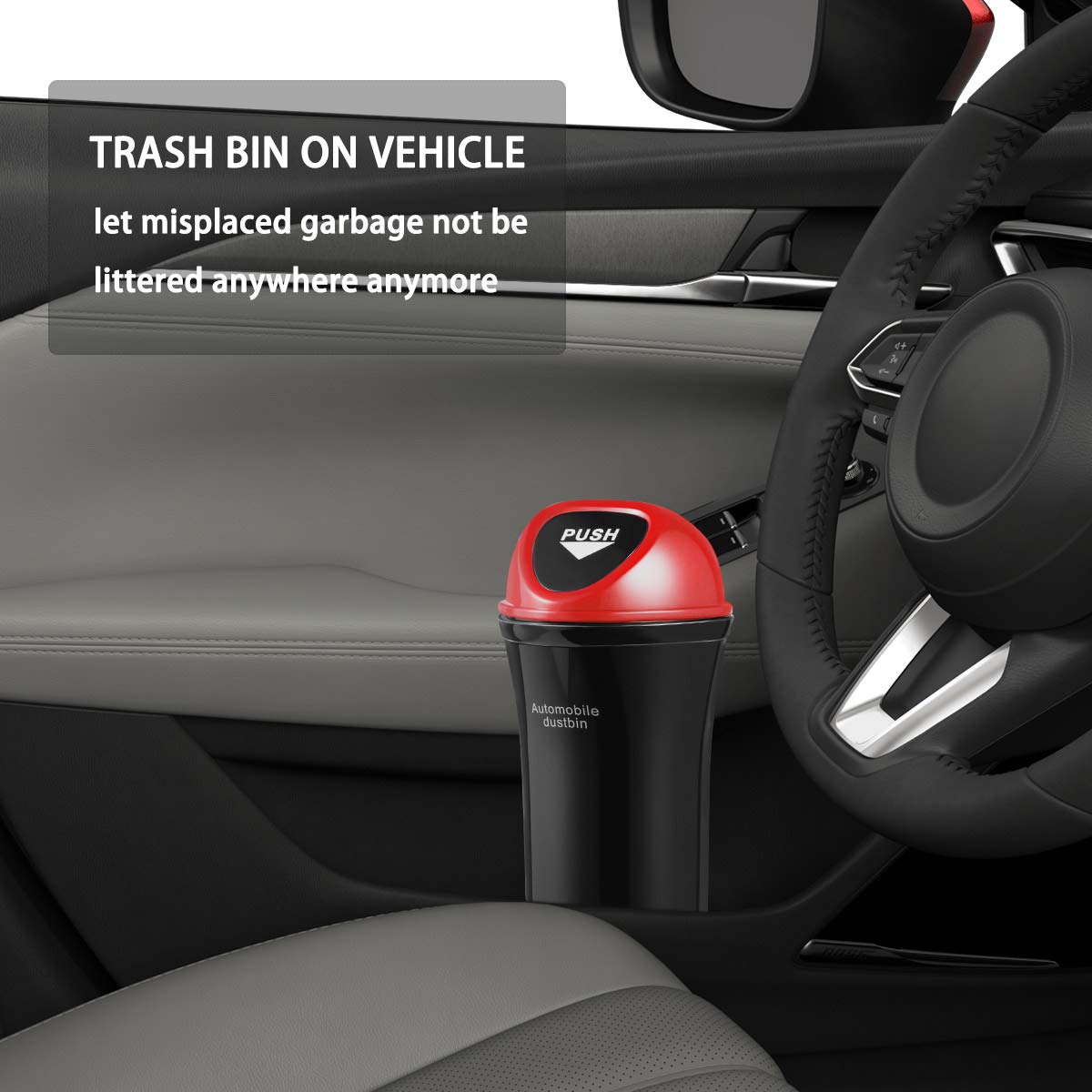 VORCOOL Mini Car Trash Can - Small Garbage Bin for Vehicles, Office, Home & Travel - Perfect for Car, Truck, Desk & Road Trips