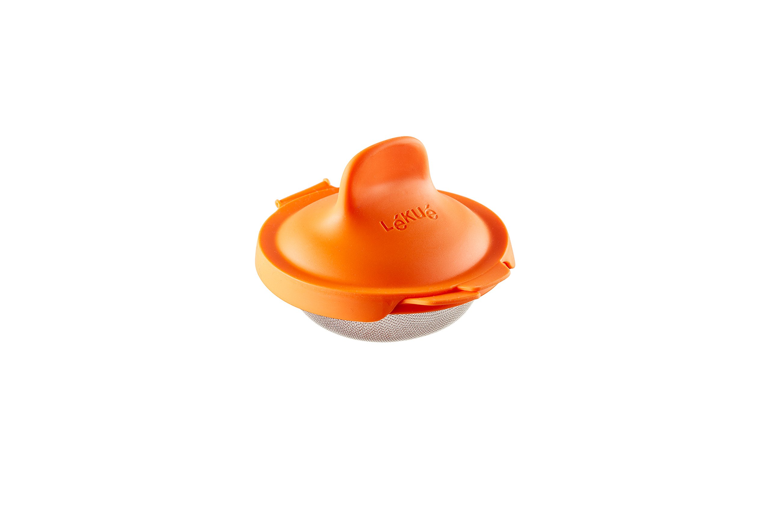 Lekue Silicone Poached Egg Maker - BPA-Free Egg Cooker for Perfect Poached Eggs, 1-Pack, Orange - Ideal for Breakfast, Brunch & Healthy Meal Prep