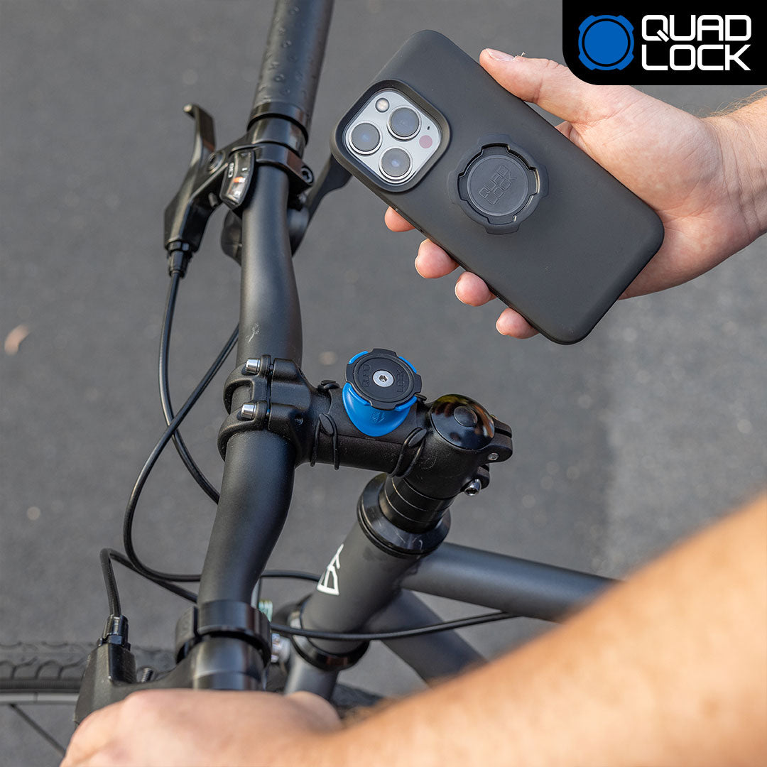 Premium Bike Handlebar & Stem Mount for Smartphones - Secure & Adjustable Cycling Phone Holder for Road & Mountain Bikes - Perfect for GPS Navigation & Fitness Tracking While Riding