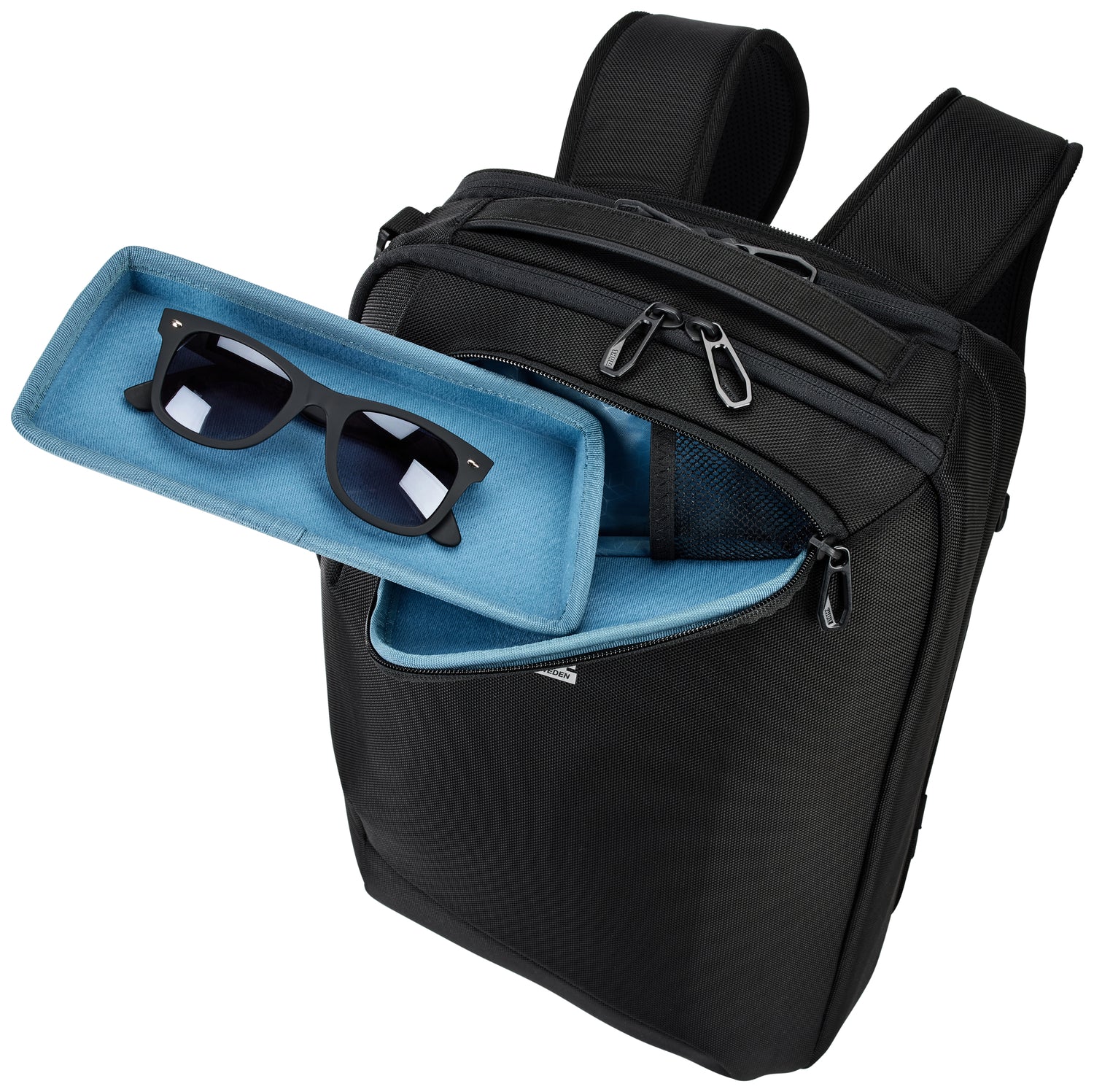 Thule Accent Convertible Backpack 17L - Durable Black Daypack for Hiking, Commuting & Travel | Water-Resistant Laptop Backpack with USB Port