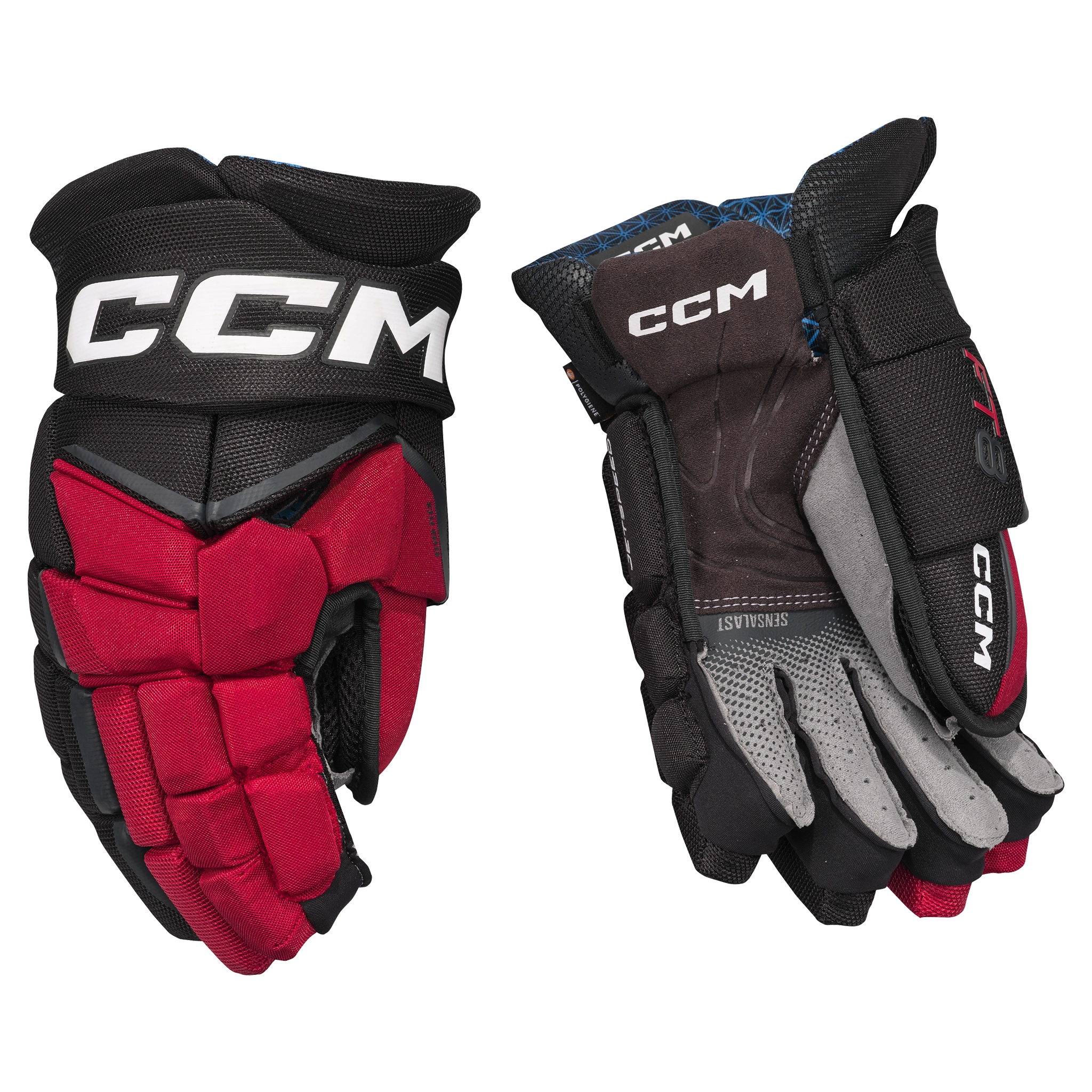 CCM JetSpeed FT8 Senior Hockey Gloves - Professional Ice Hockey Gloves for Men - Perfect for Games, Training & Competitive Play